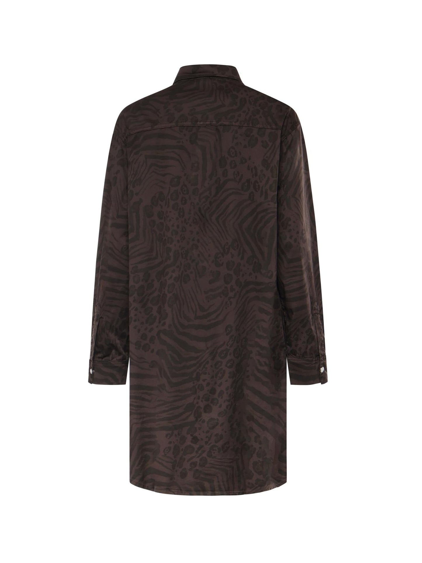 Abito chemisier con stampa animalier