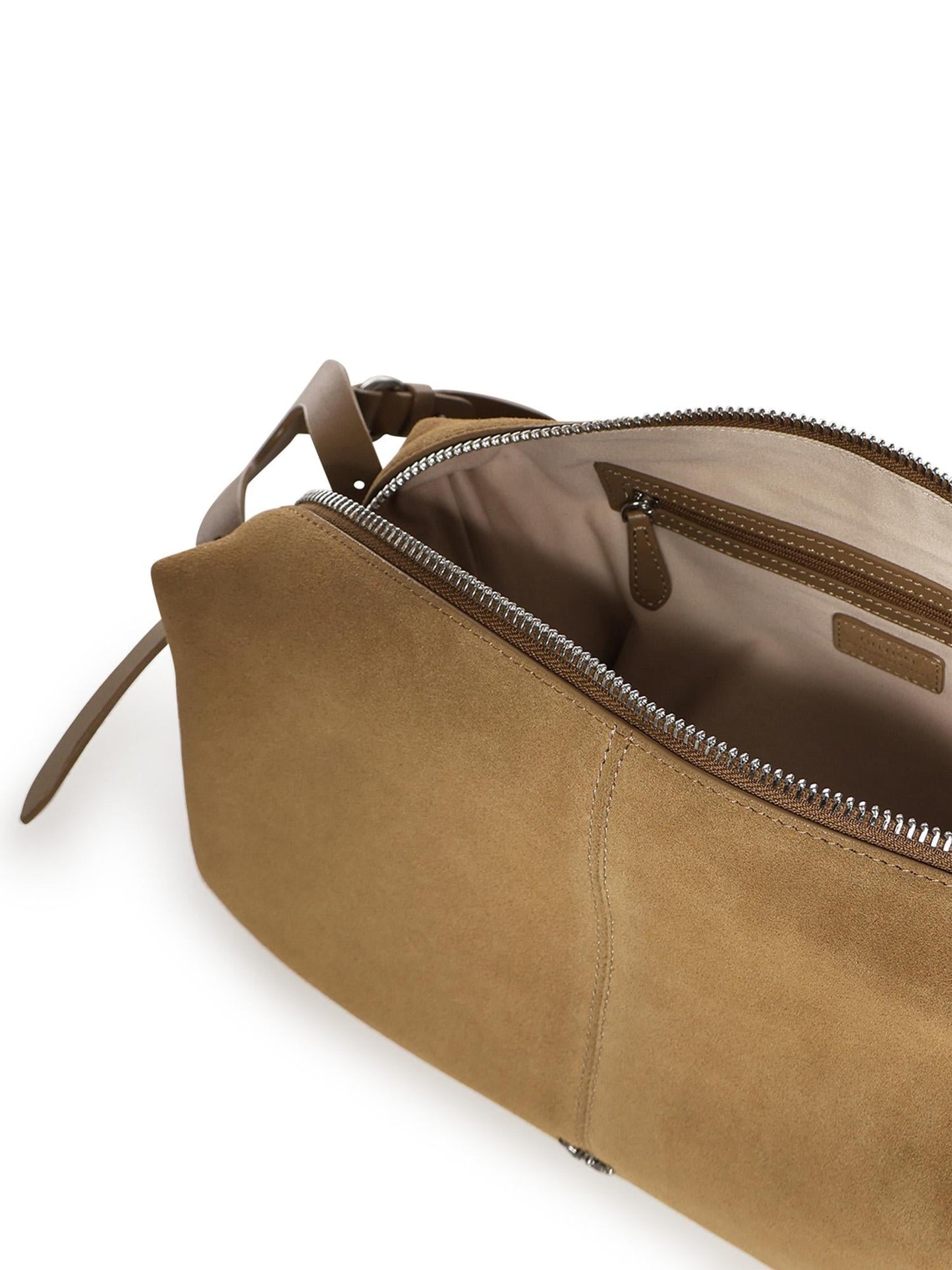Borsa a spalla media Keeper Bag in suede