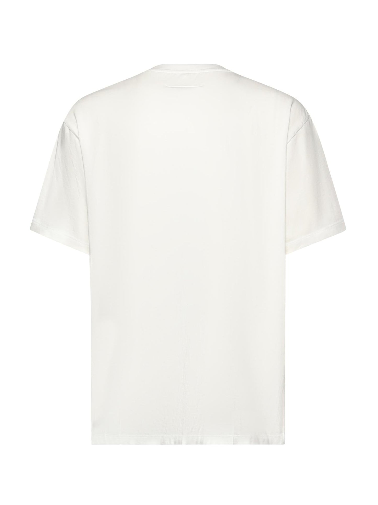 T-shirt con stampa spray in cotone