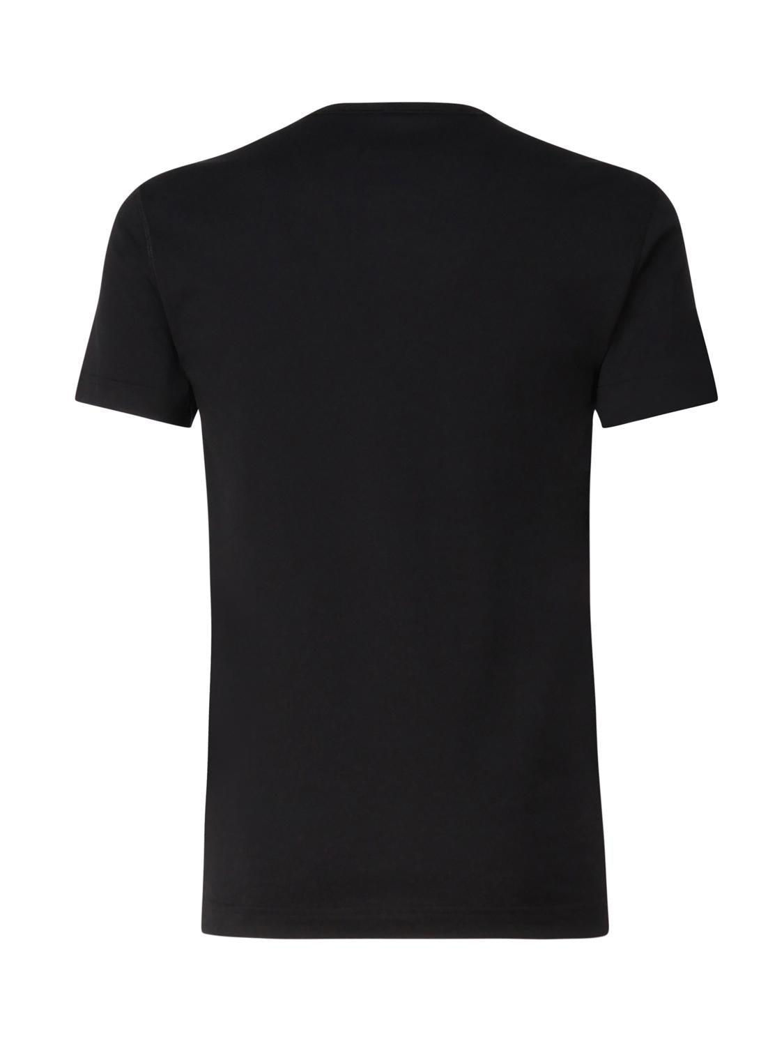 T-shirt in cotone con logo plaque