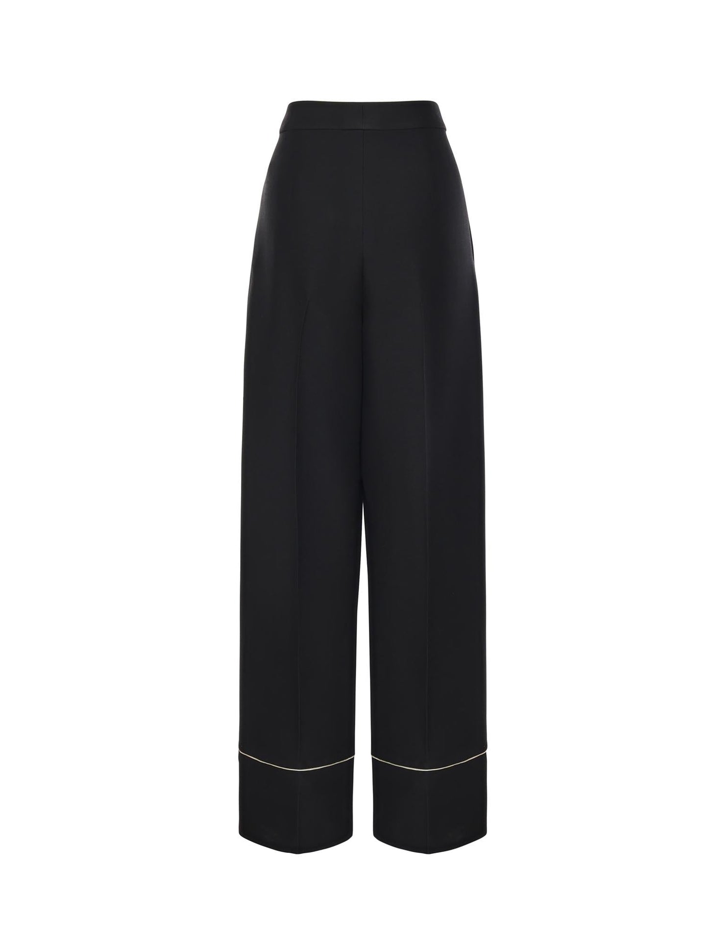 Pantaloni in lana e seta