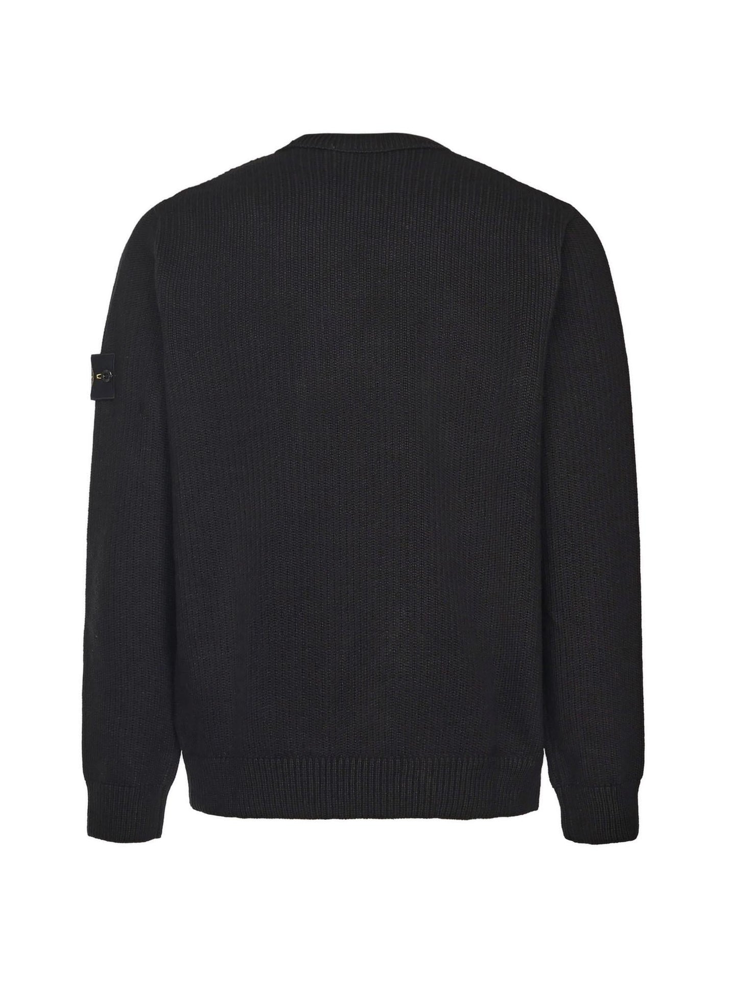 Maglione con bordi a costine