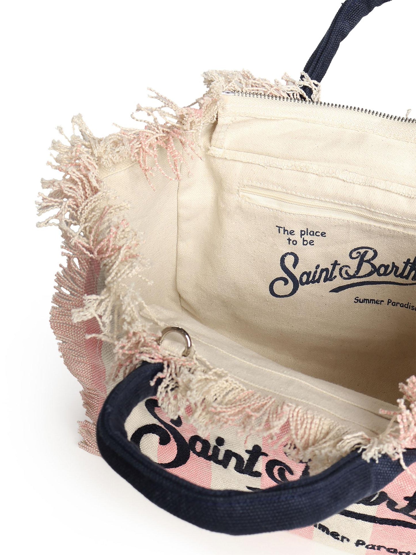 Borsa Colette in canvas a righe
