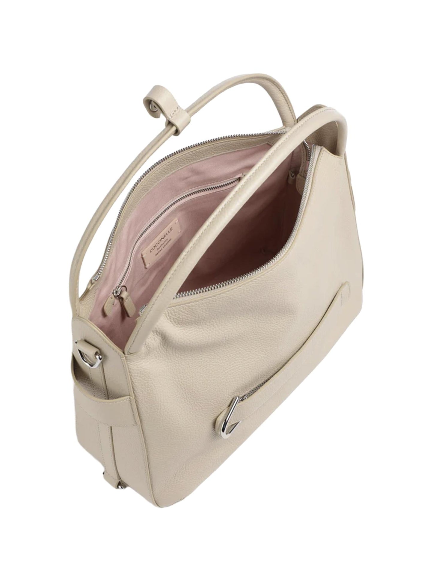 Borsa in pelle con logo