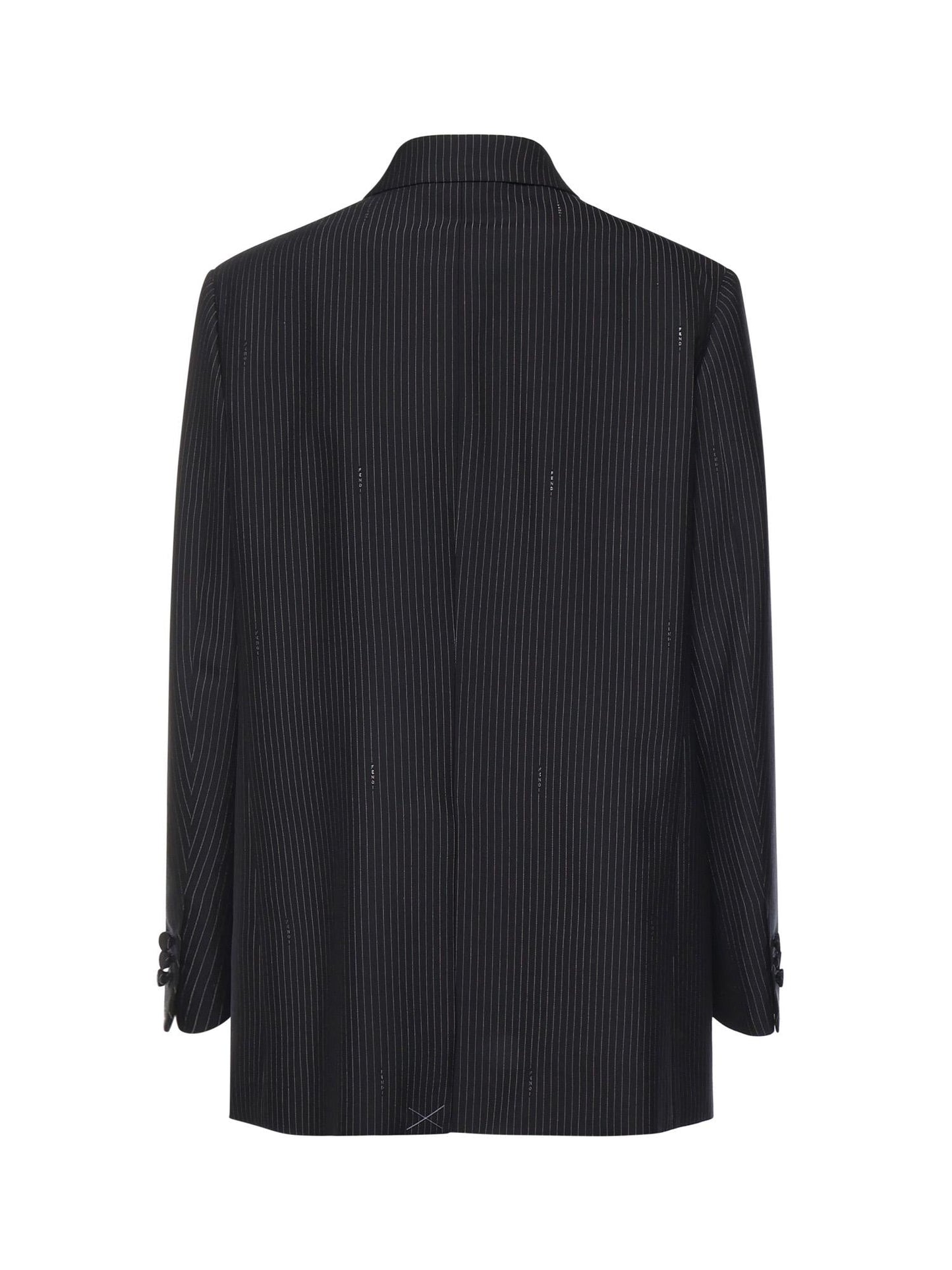 Blazer in lana gessata