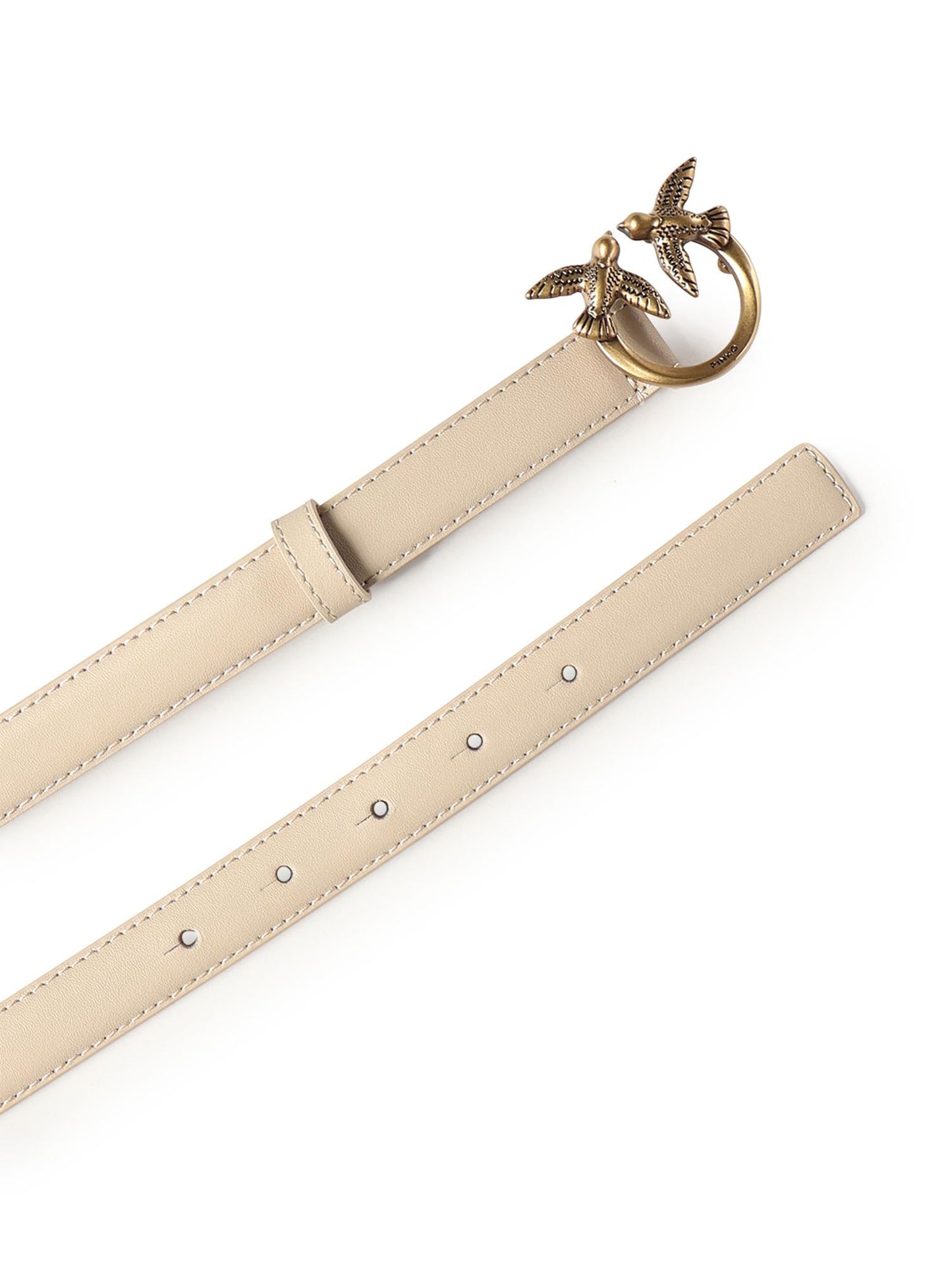 Cintura sottile Love Birds in pelle