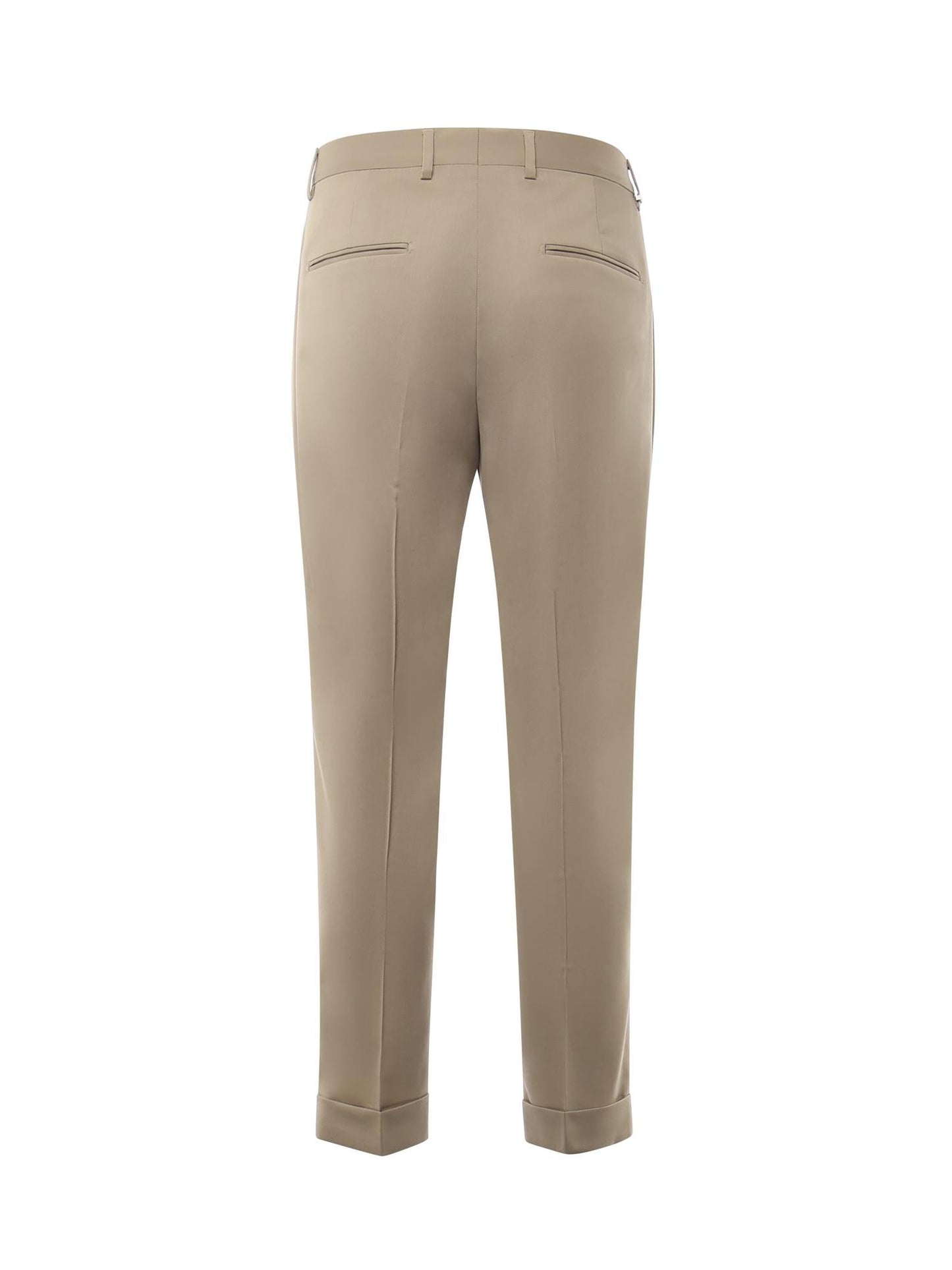 Pantaloni sartoriali in gabardine di misto lana