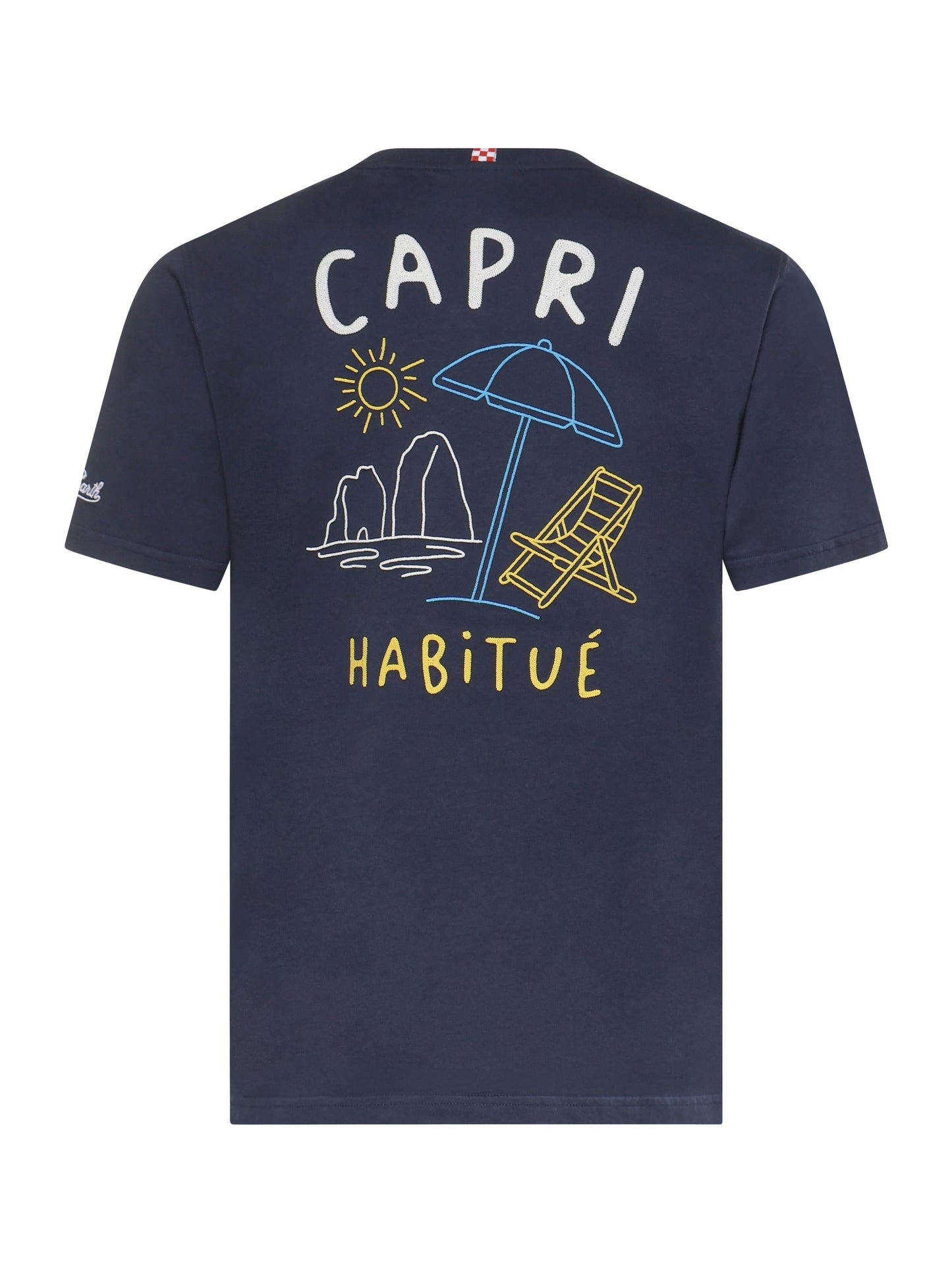 T-shirt con ricamo in cotone