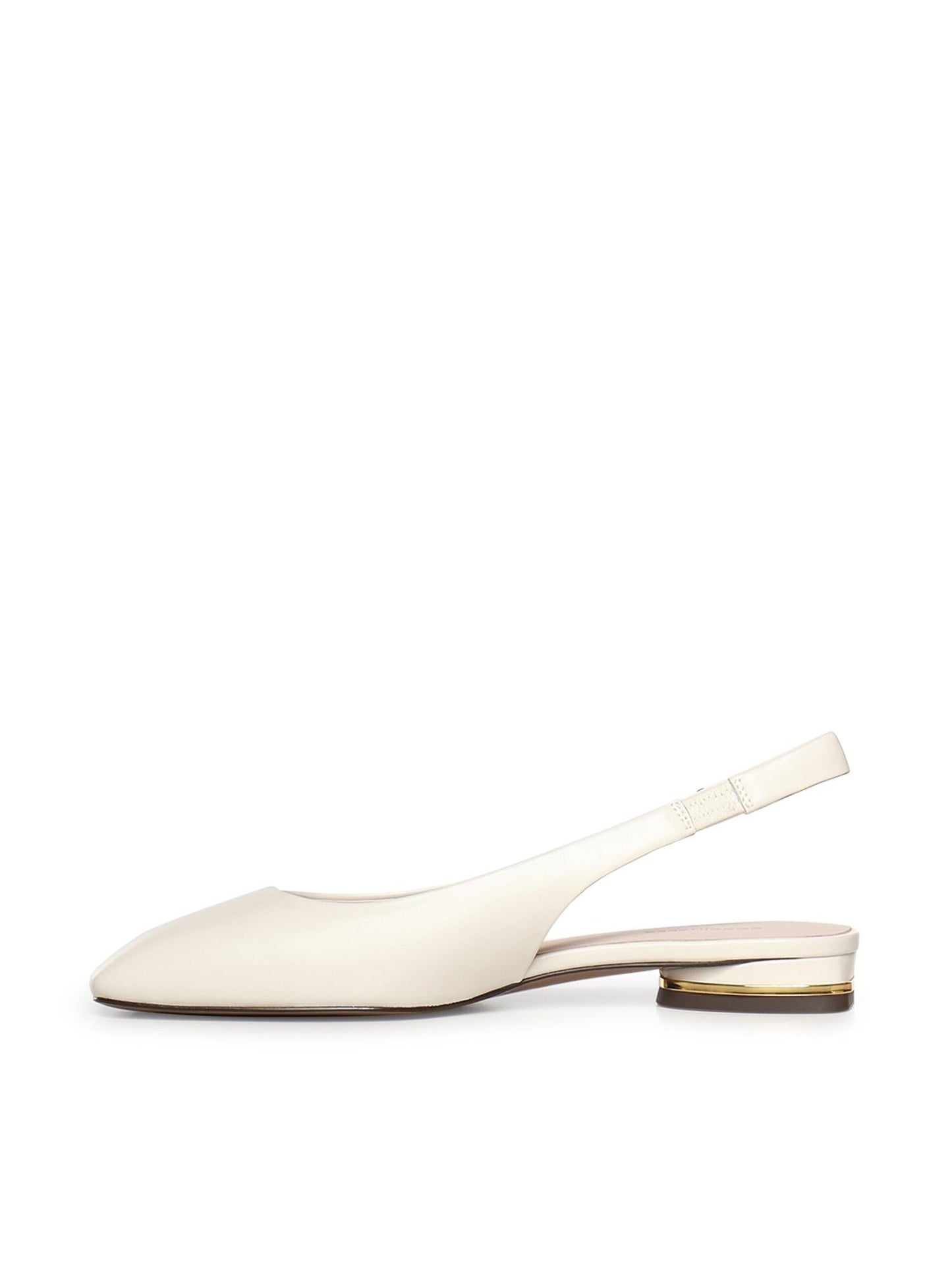 Ballerine slingback in pelle
