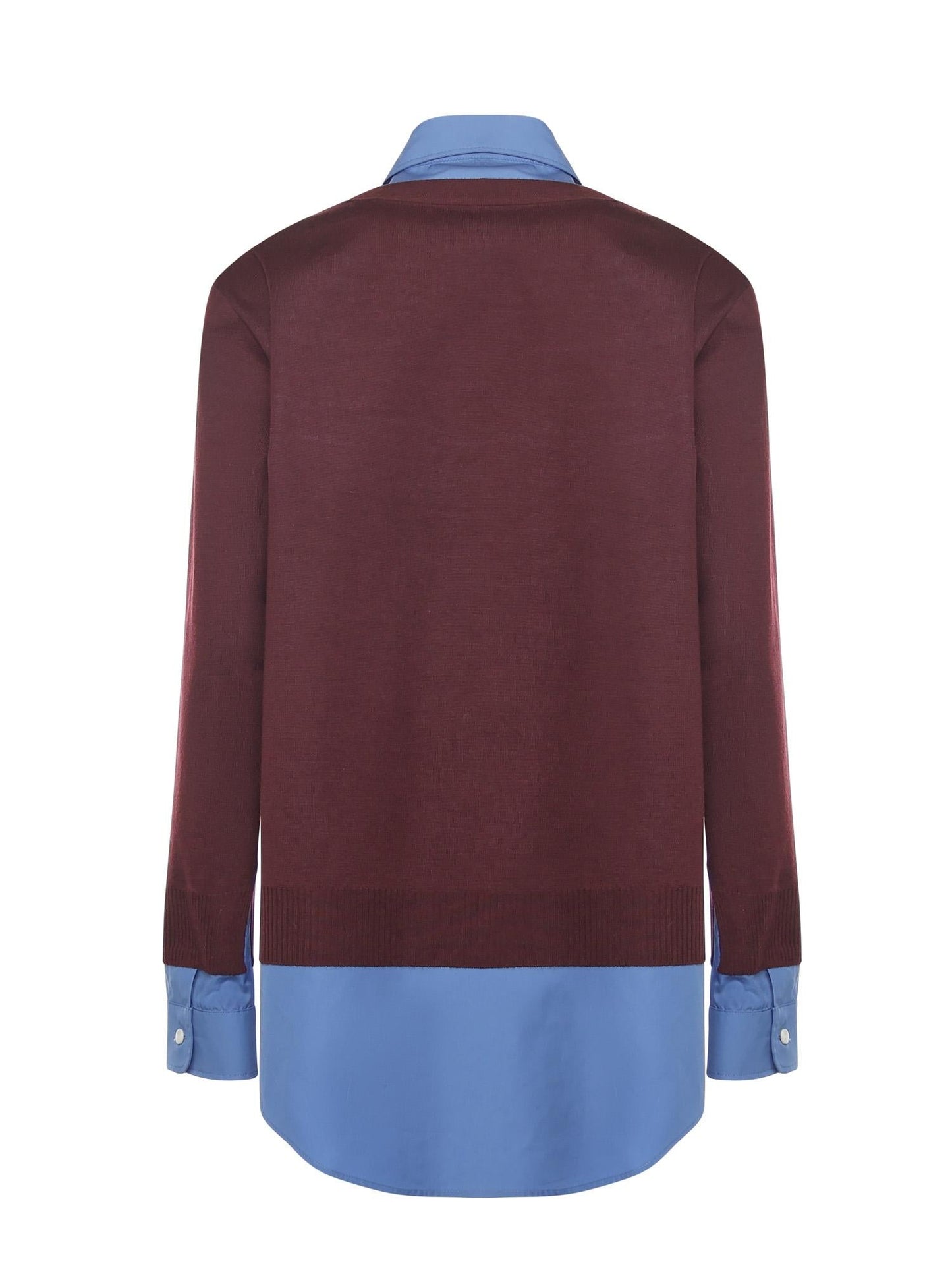 Camicia In Cashmere E Popeline