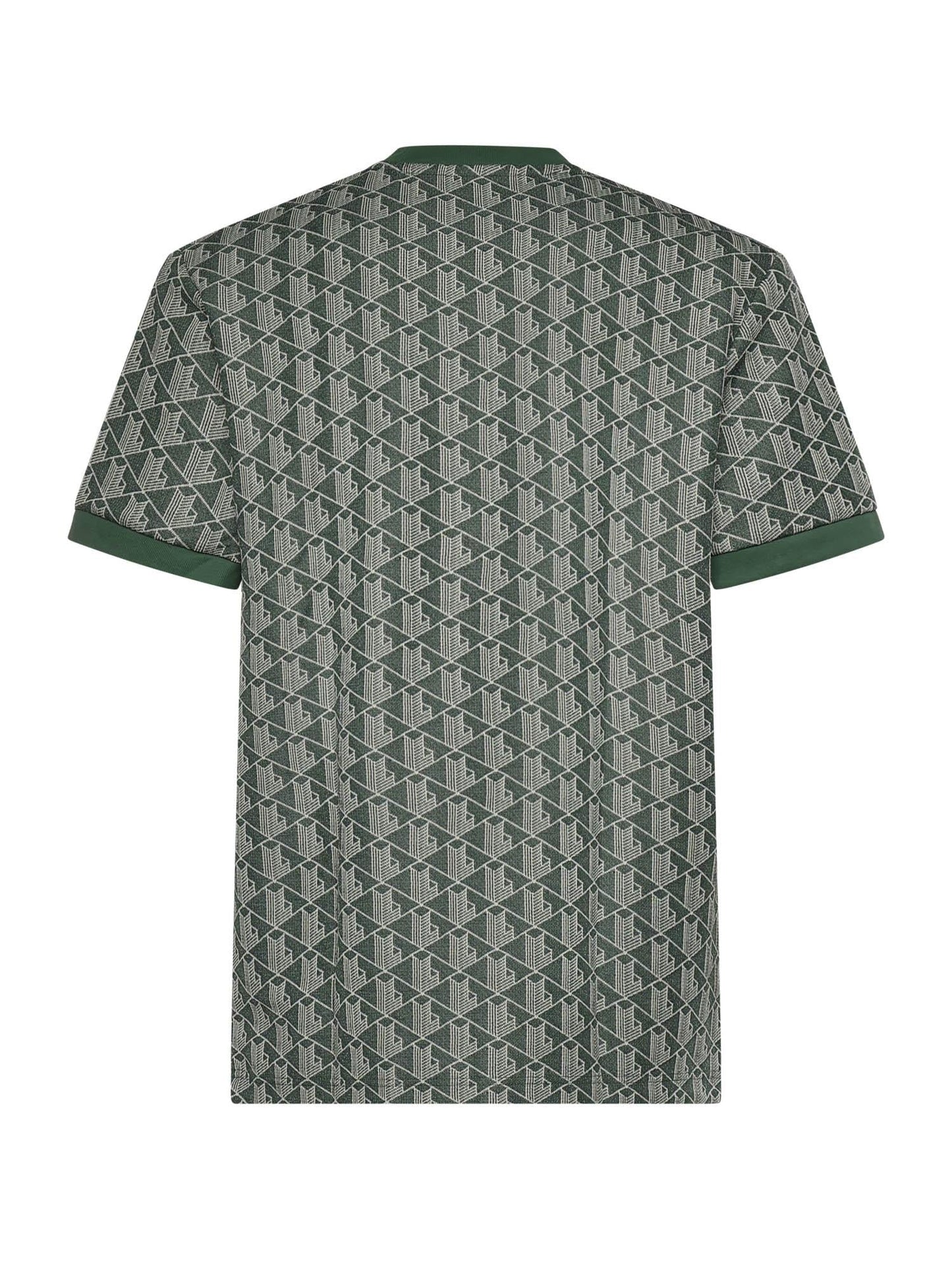 T-shirt in jacquard con monogramma