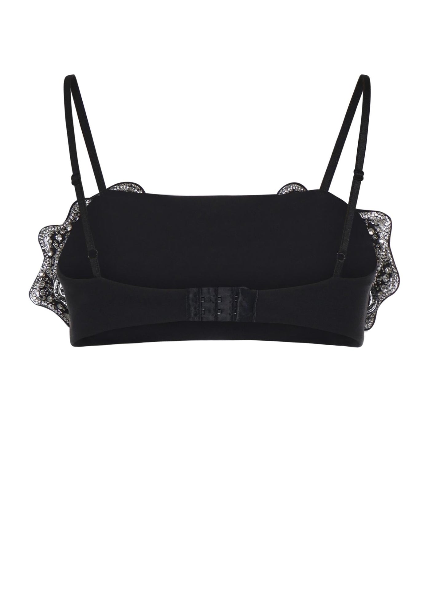 Reggiseno con rose gioiello ricamate