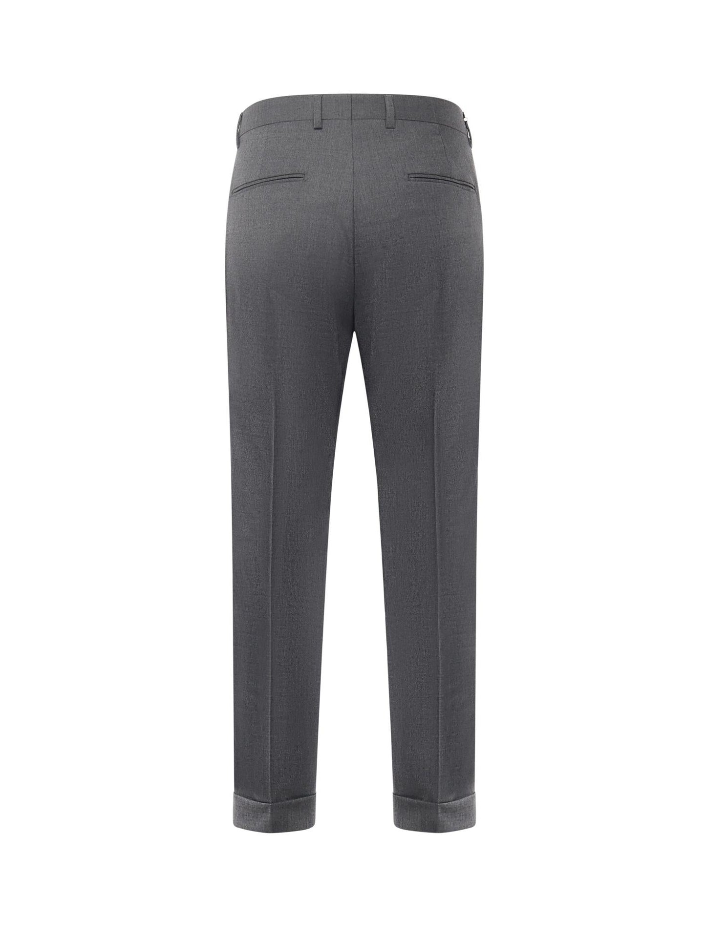 Pantaloni sartoriali in gabardine di misto lana