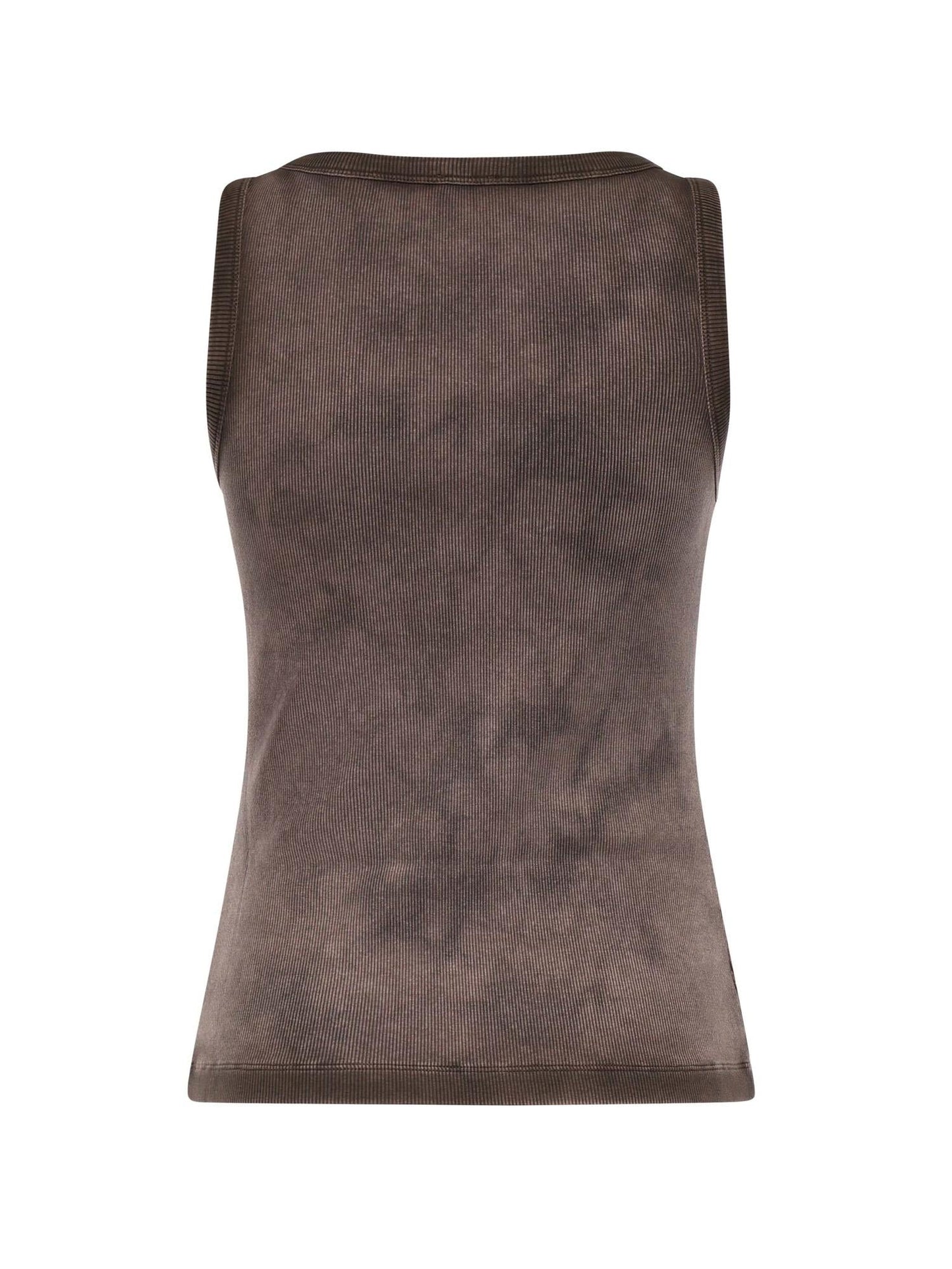 Tank top effetto spray con ricamo