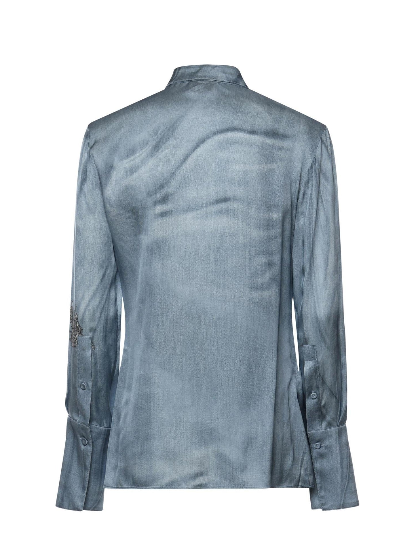 Camicia fluida con stampa gioiello
