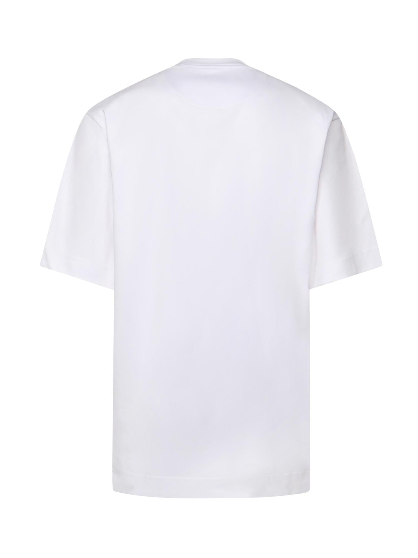 T-shirt in cotone con taschino logo e zip
