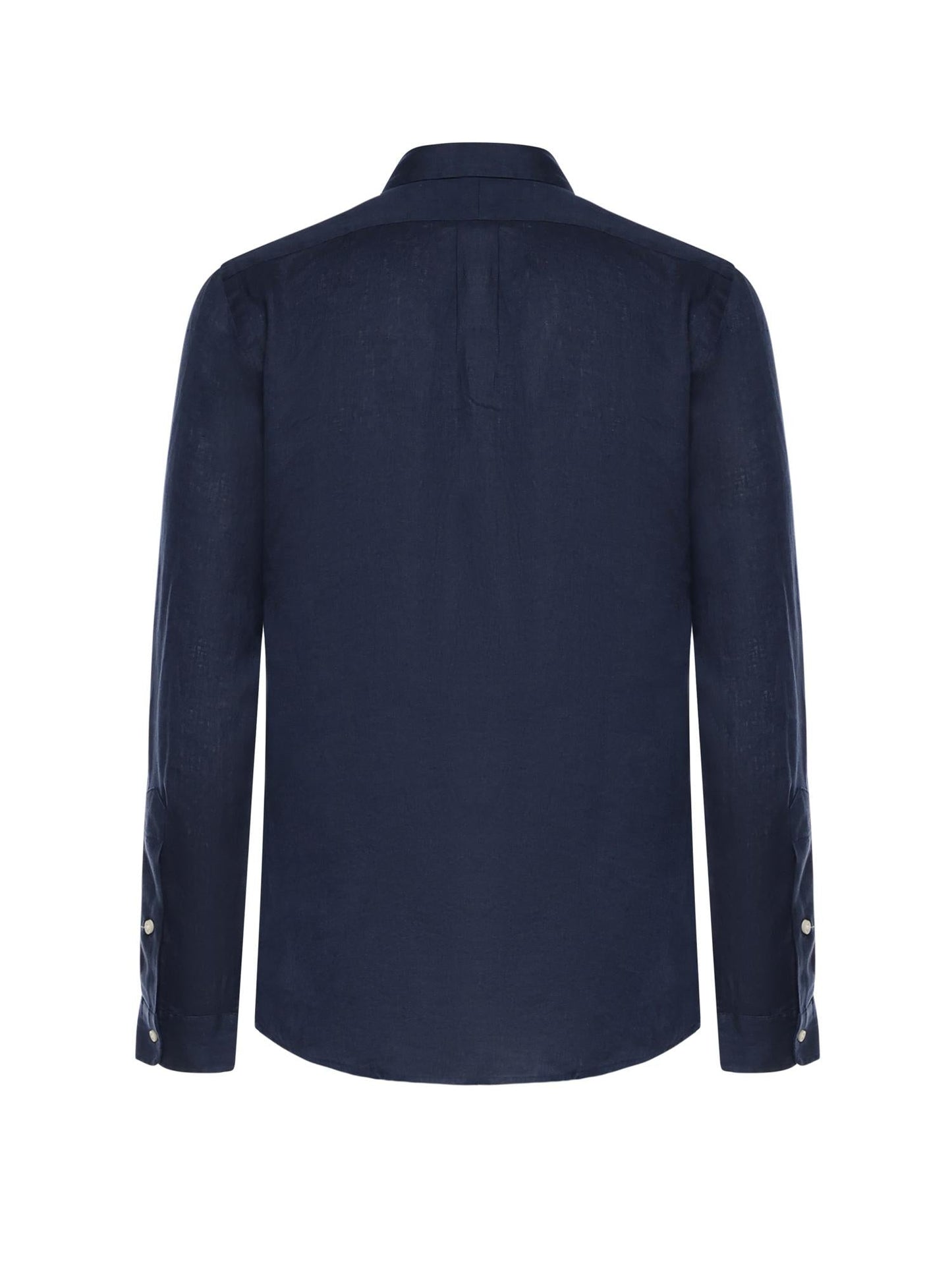 Camicia in lino con logo