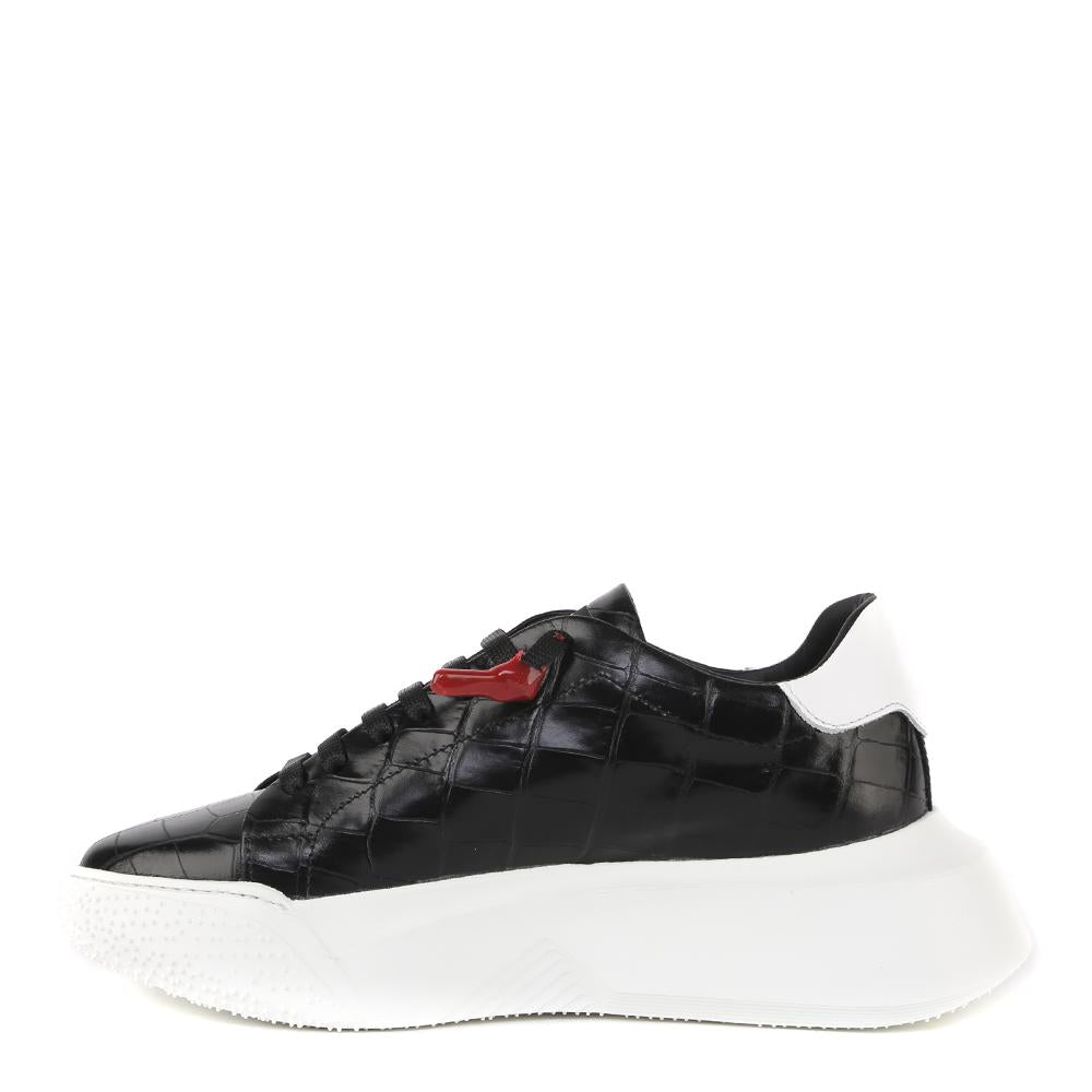 SNEAKERS NEMESIS IN PELLE STAMPA COCCODRILLO