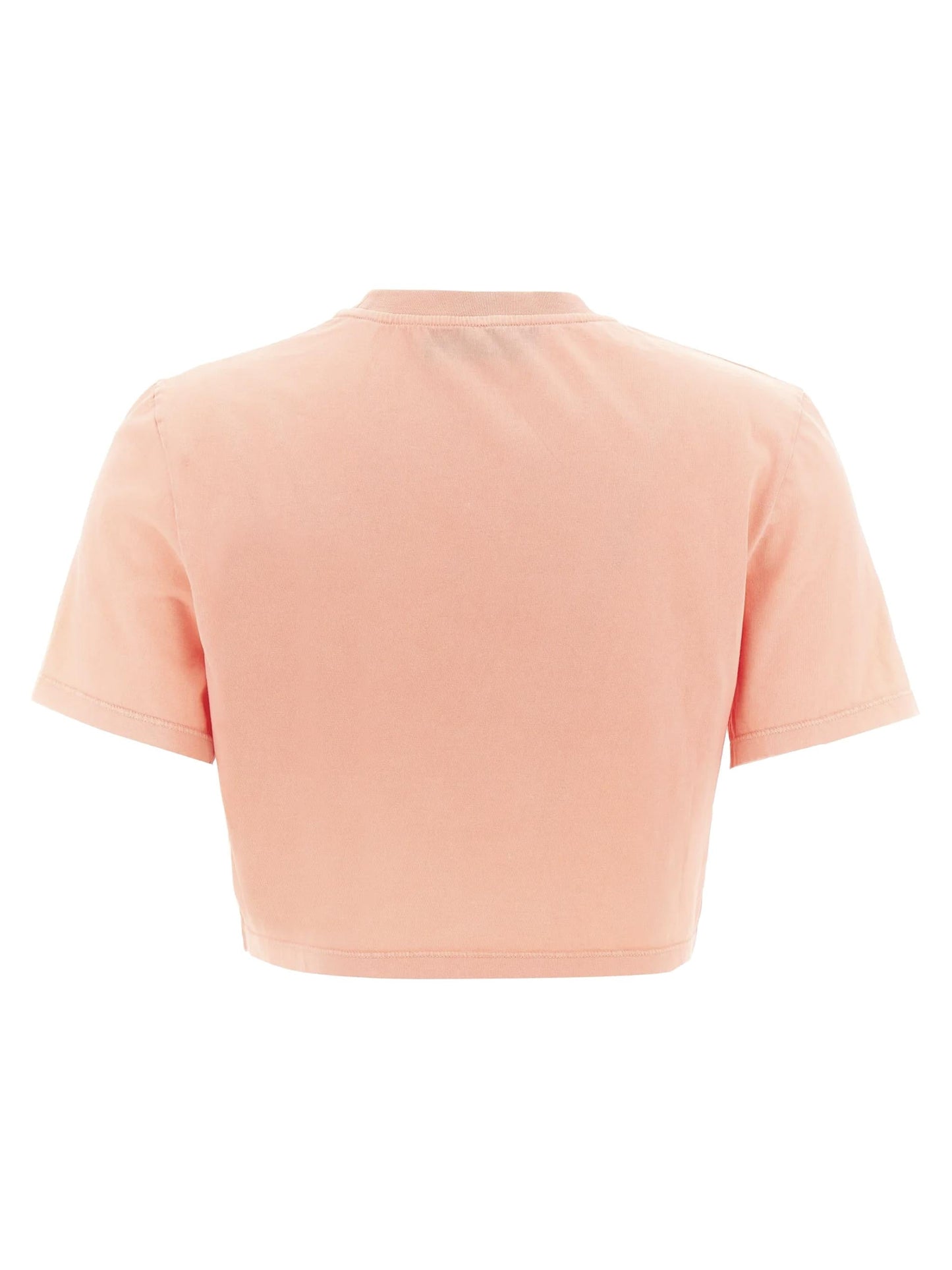 T-shirt cropped con logo
