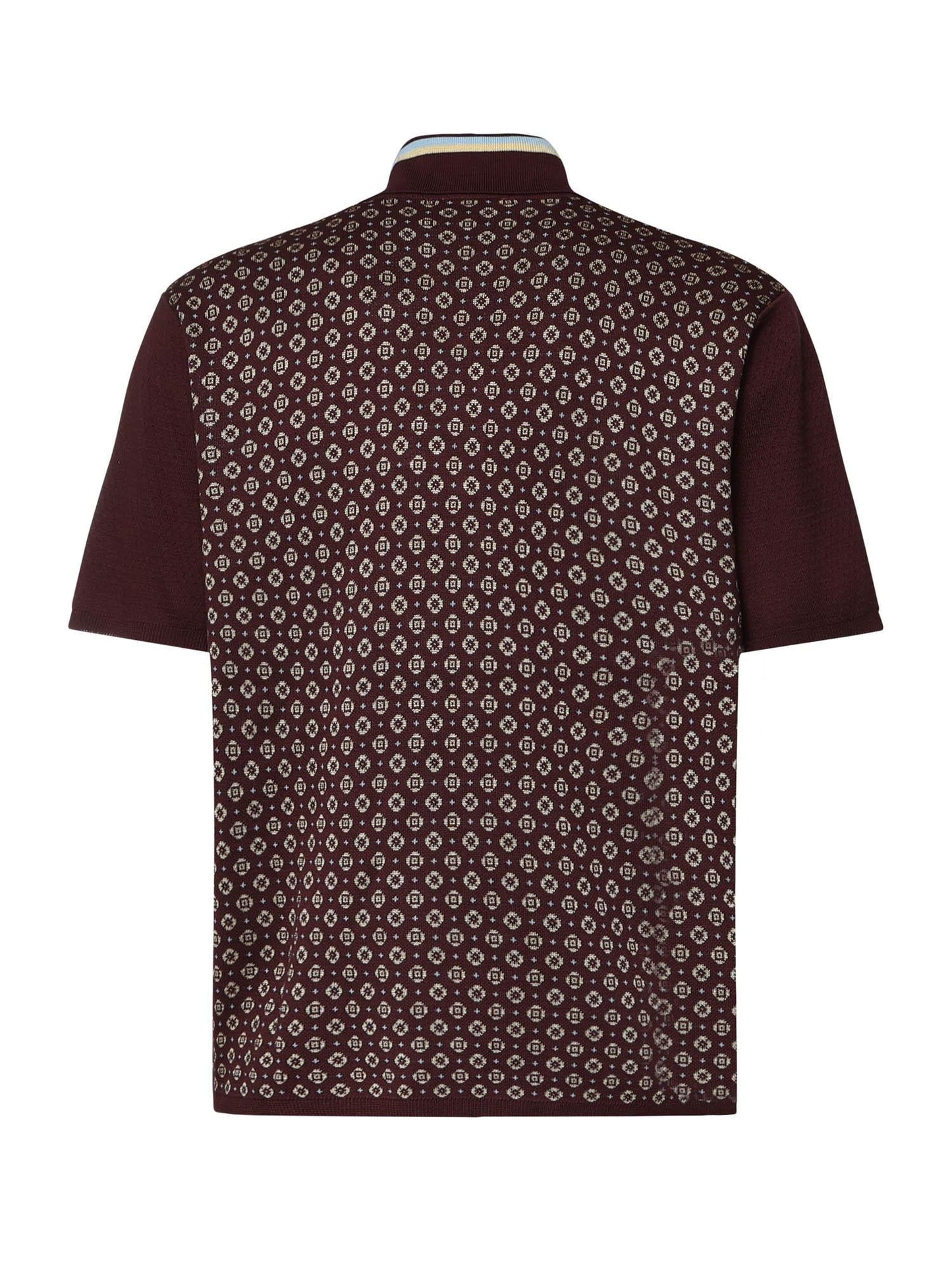 Polo in maglia jacquard