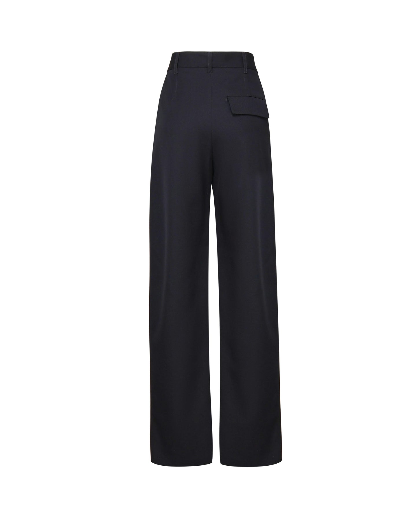 Pantaloni in twill di pura lana