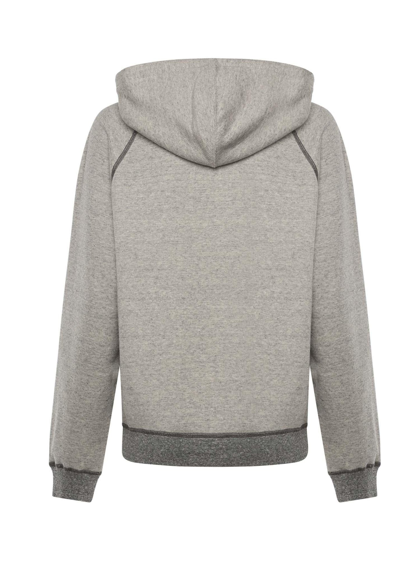 Felpa con logo in misto pile di cotone
