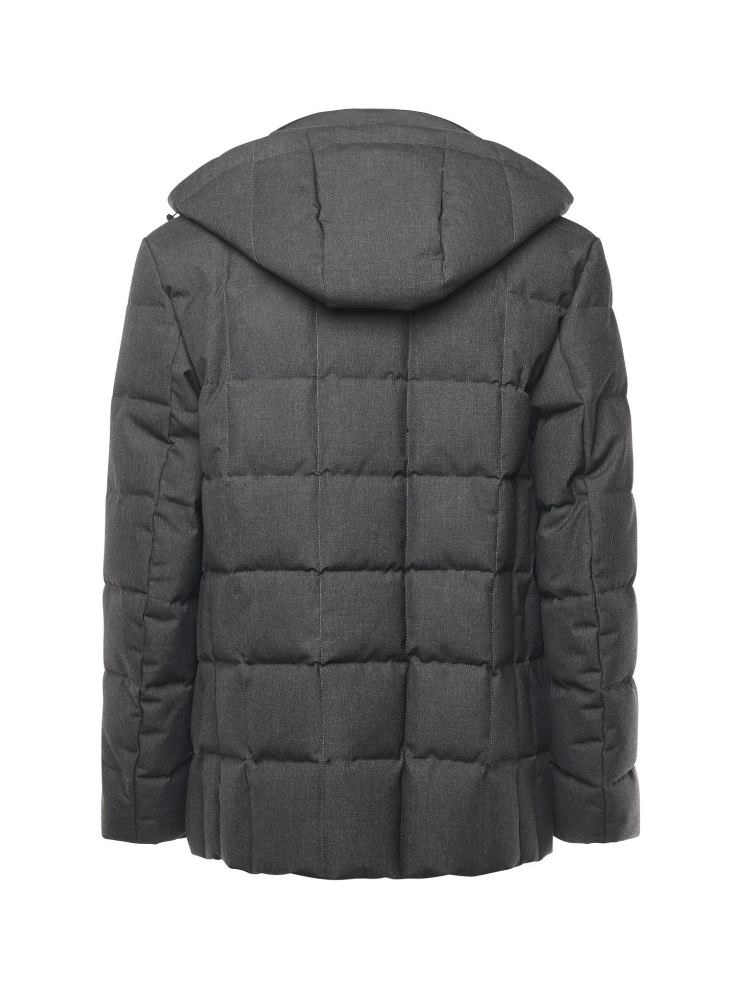 Caban imbottito in canvas mélange