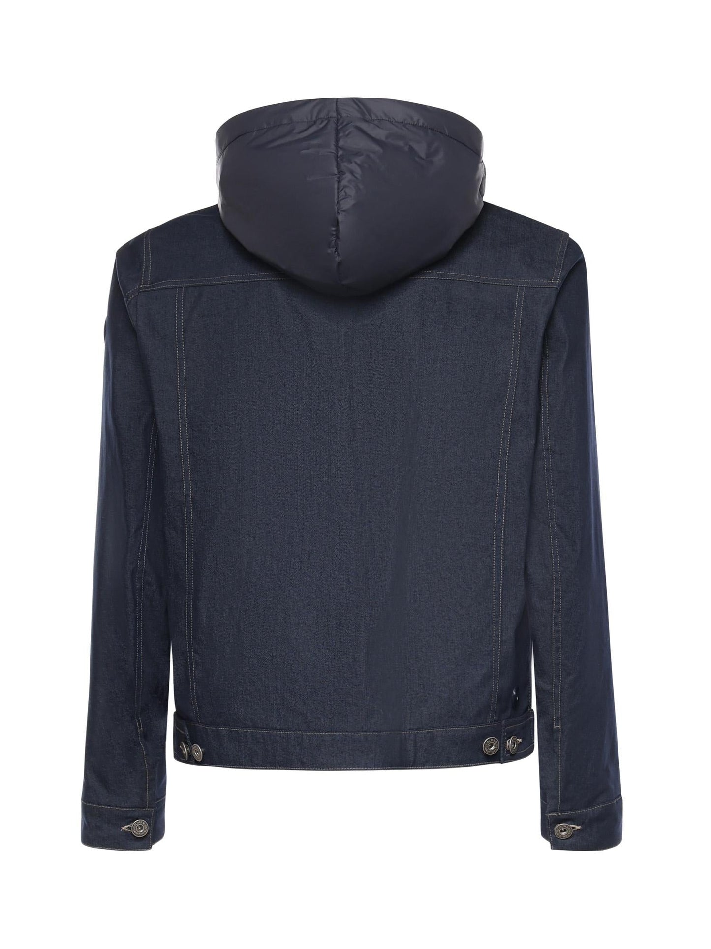 Giacca in denim con cappuccio removibile