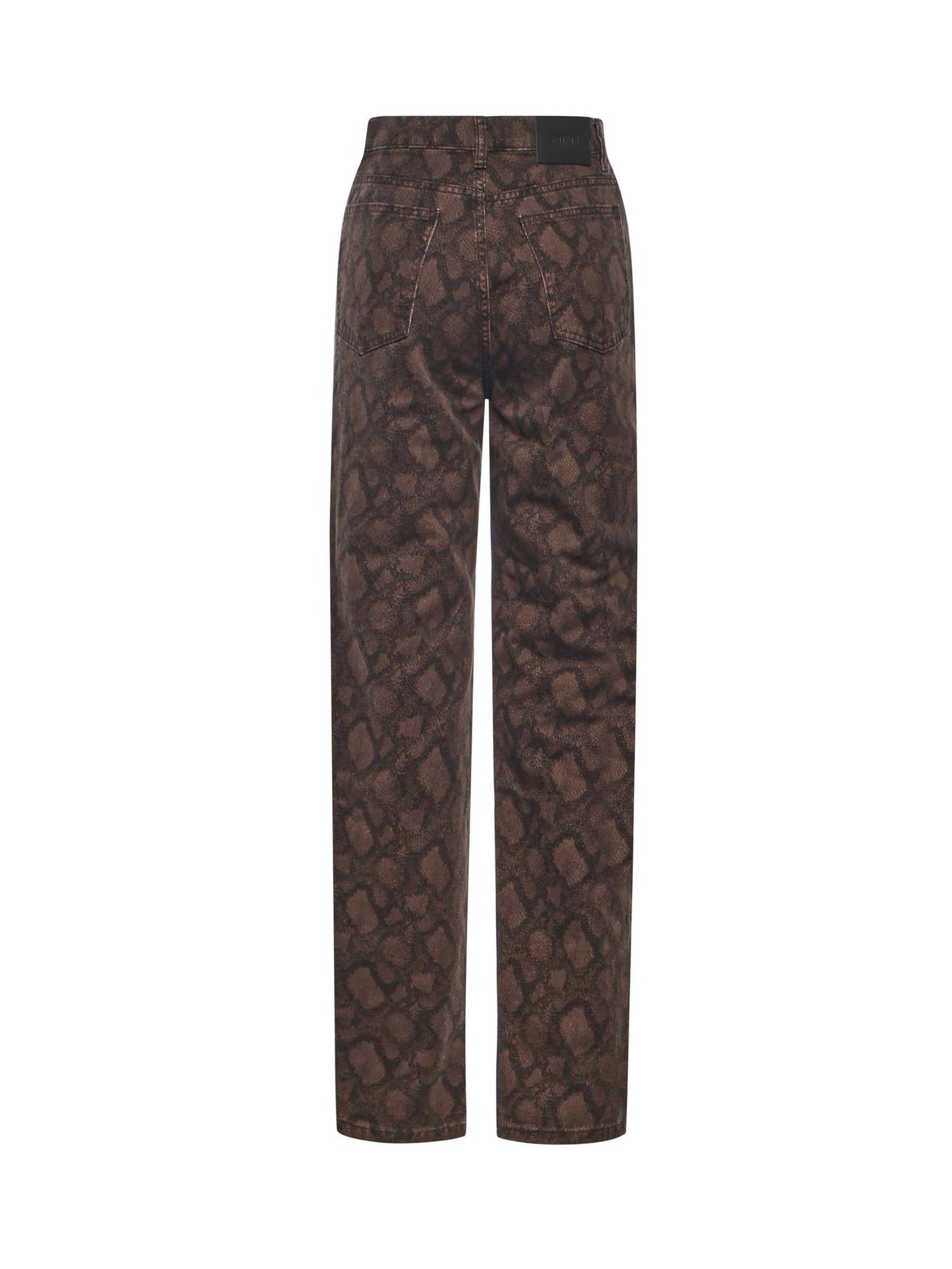 Jeans dritti con stampa all-over