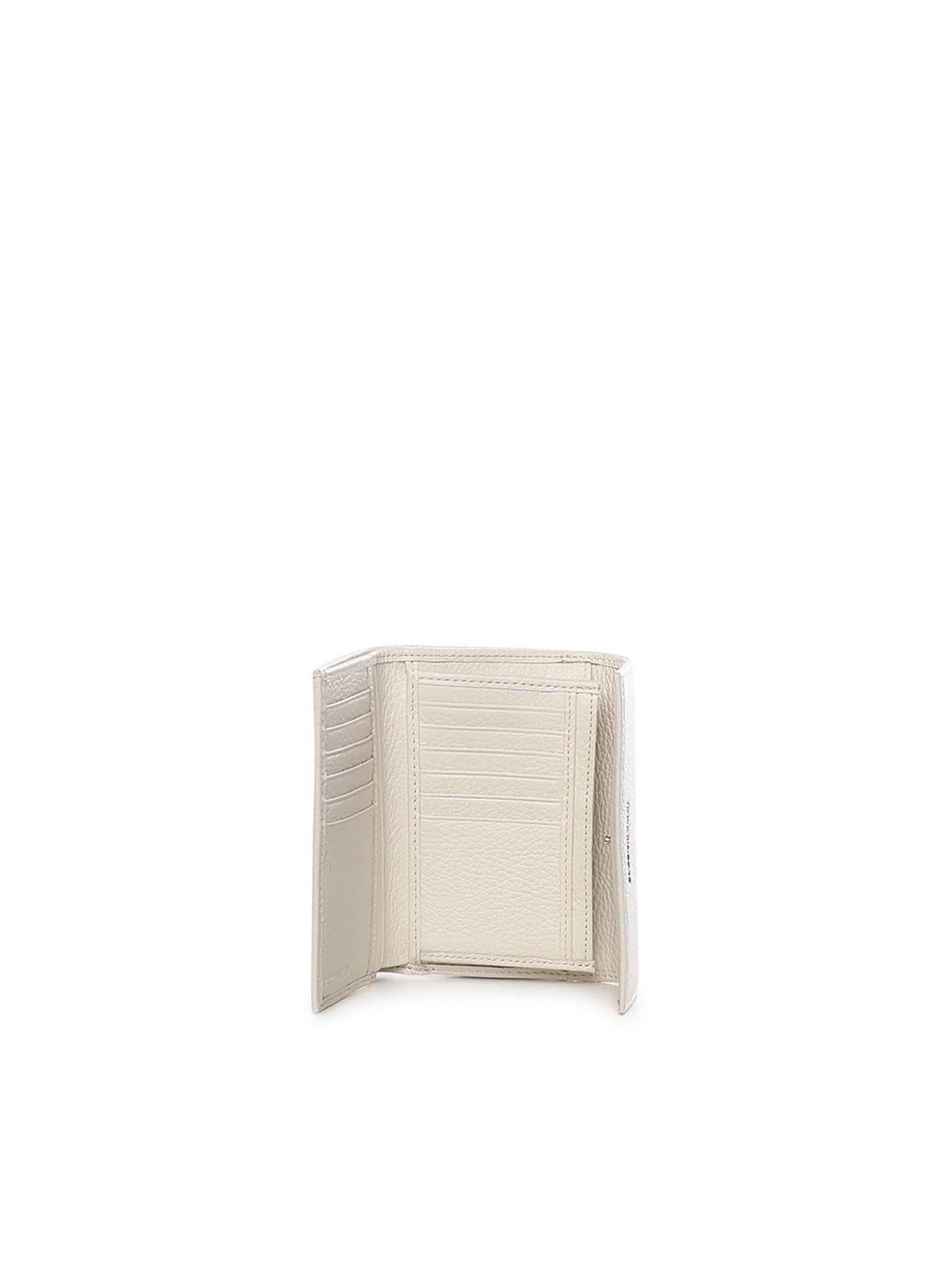 Portafoglio Metallic medium in pelle