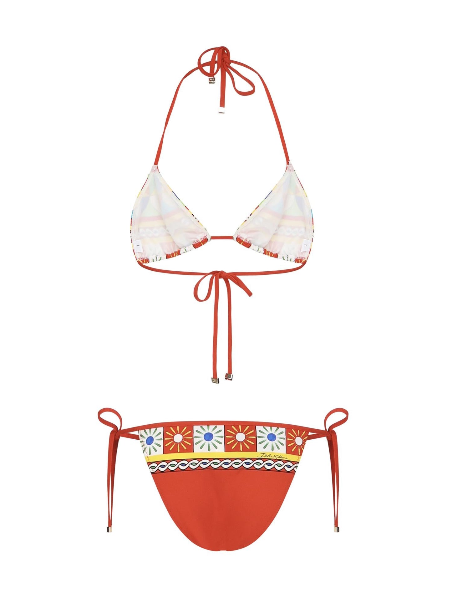 Bikini a triangolo con stampa