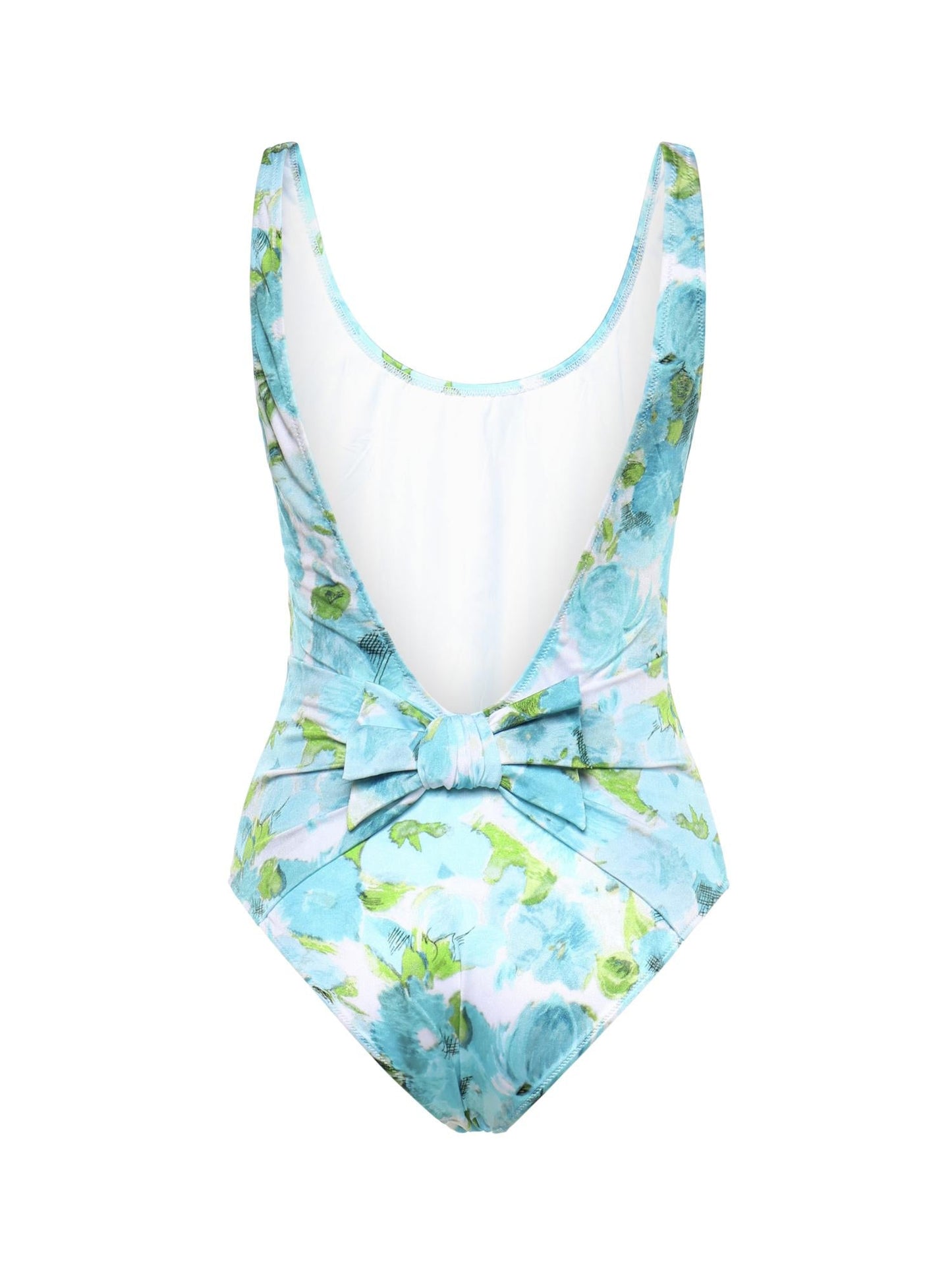 Costume da bagno intero con stampa fiori acquatici