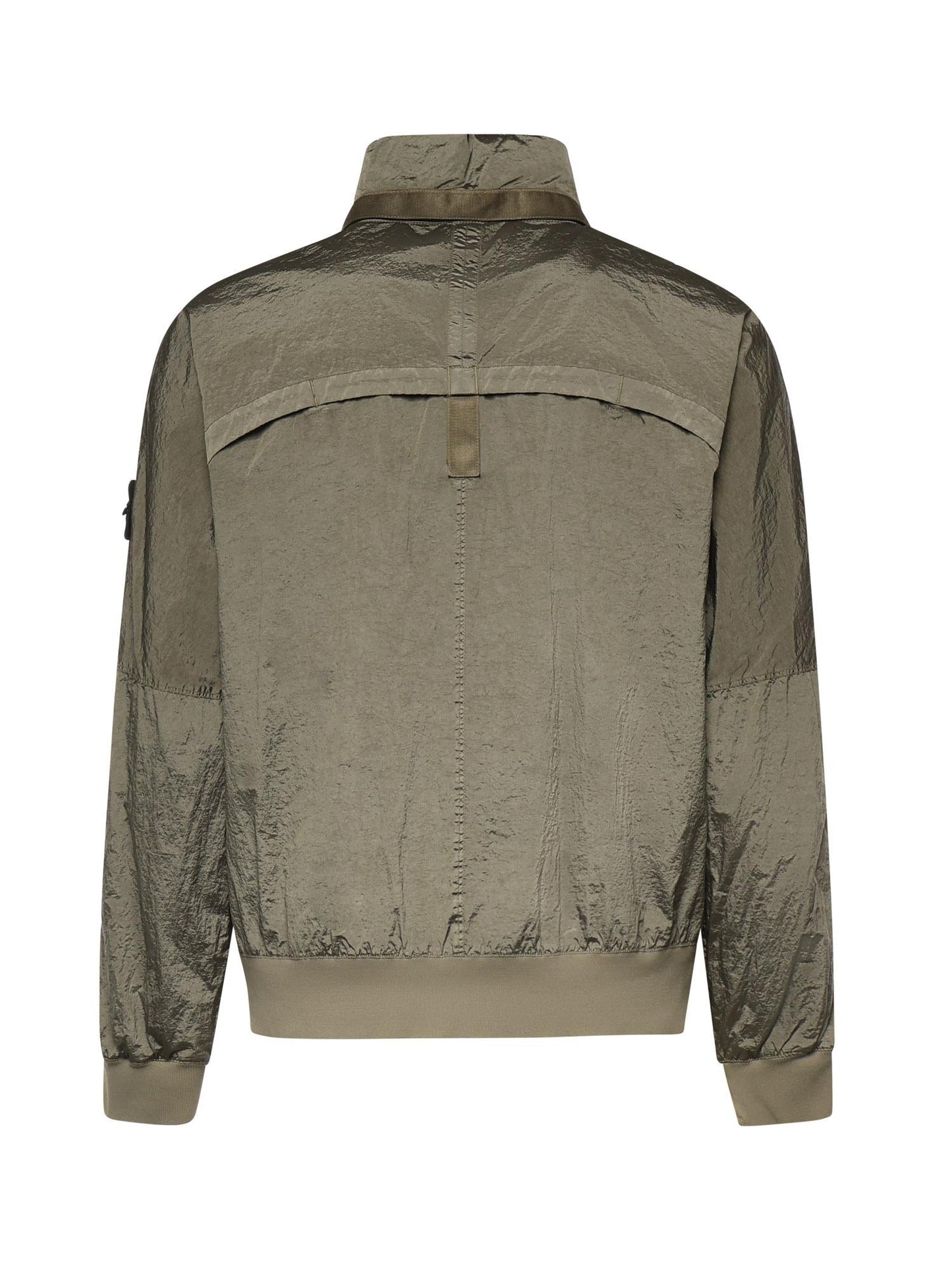 Giacca con colletto rigido in Nylon Metal
