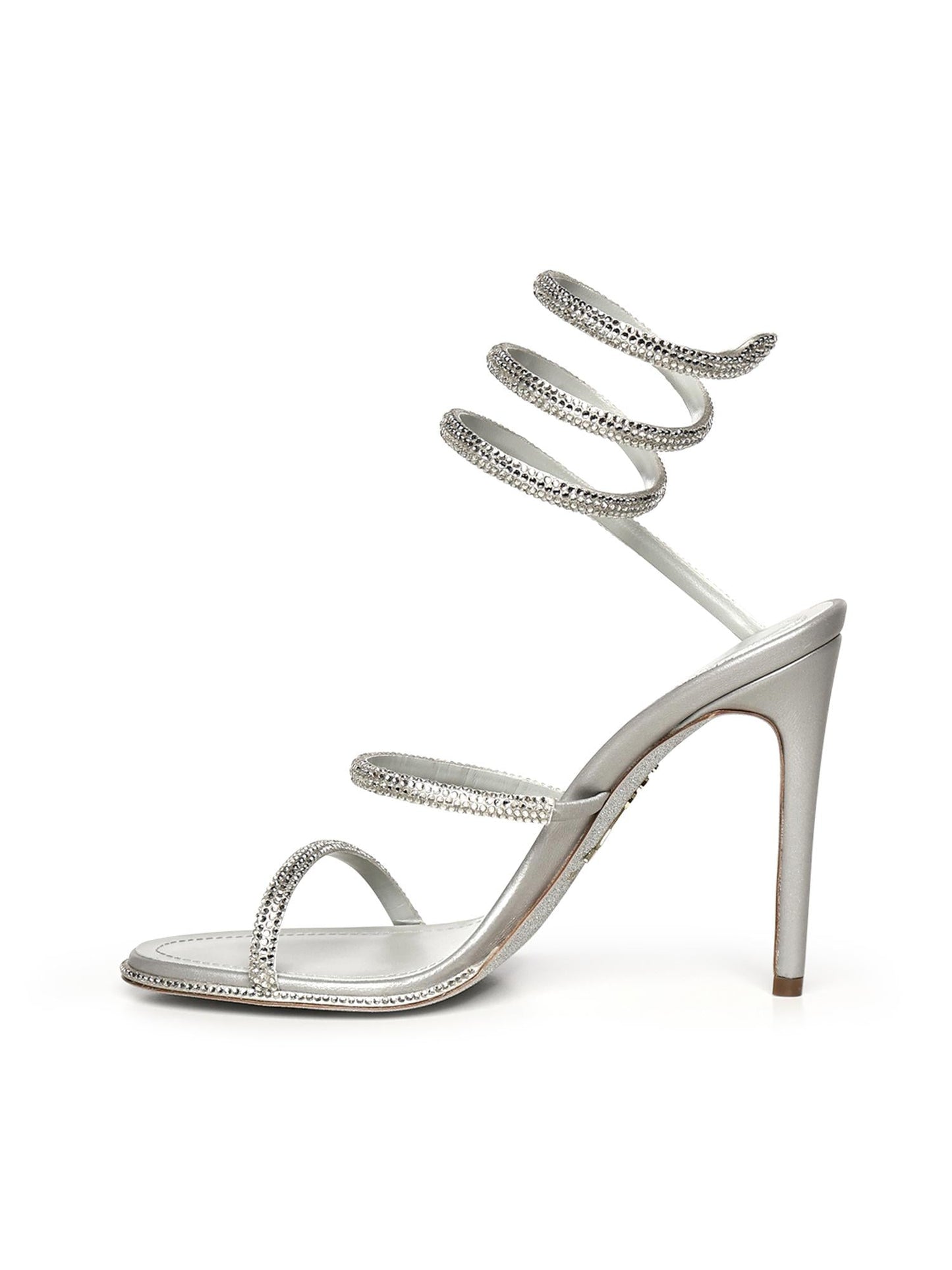 Sandali Cleo in raso con cristalli