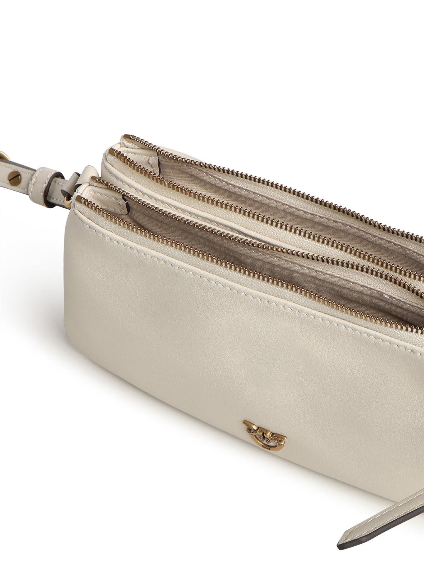 Borsa a tracolla Mini Double Bag in pelle