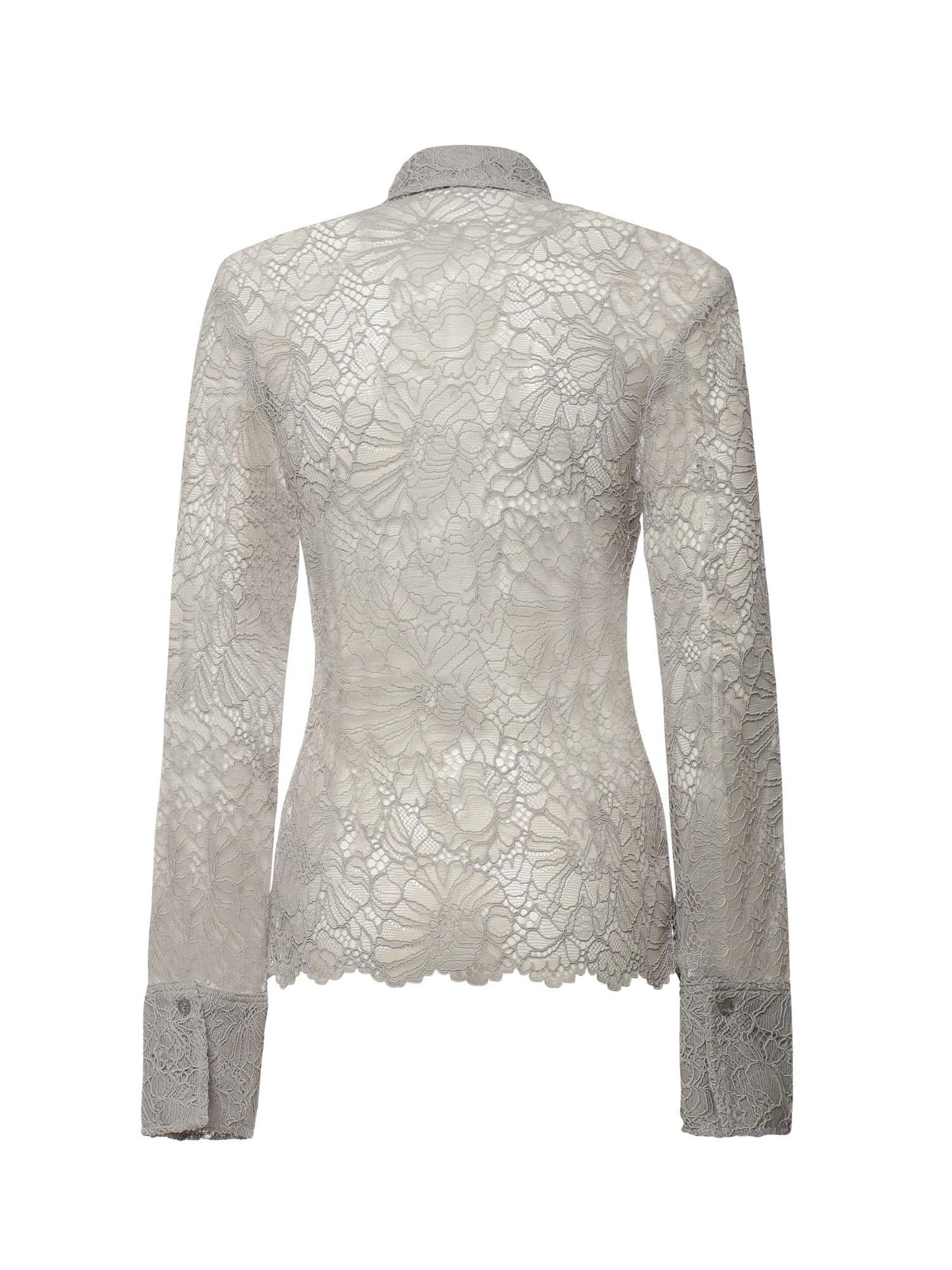 Camicia floreale in rete