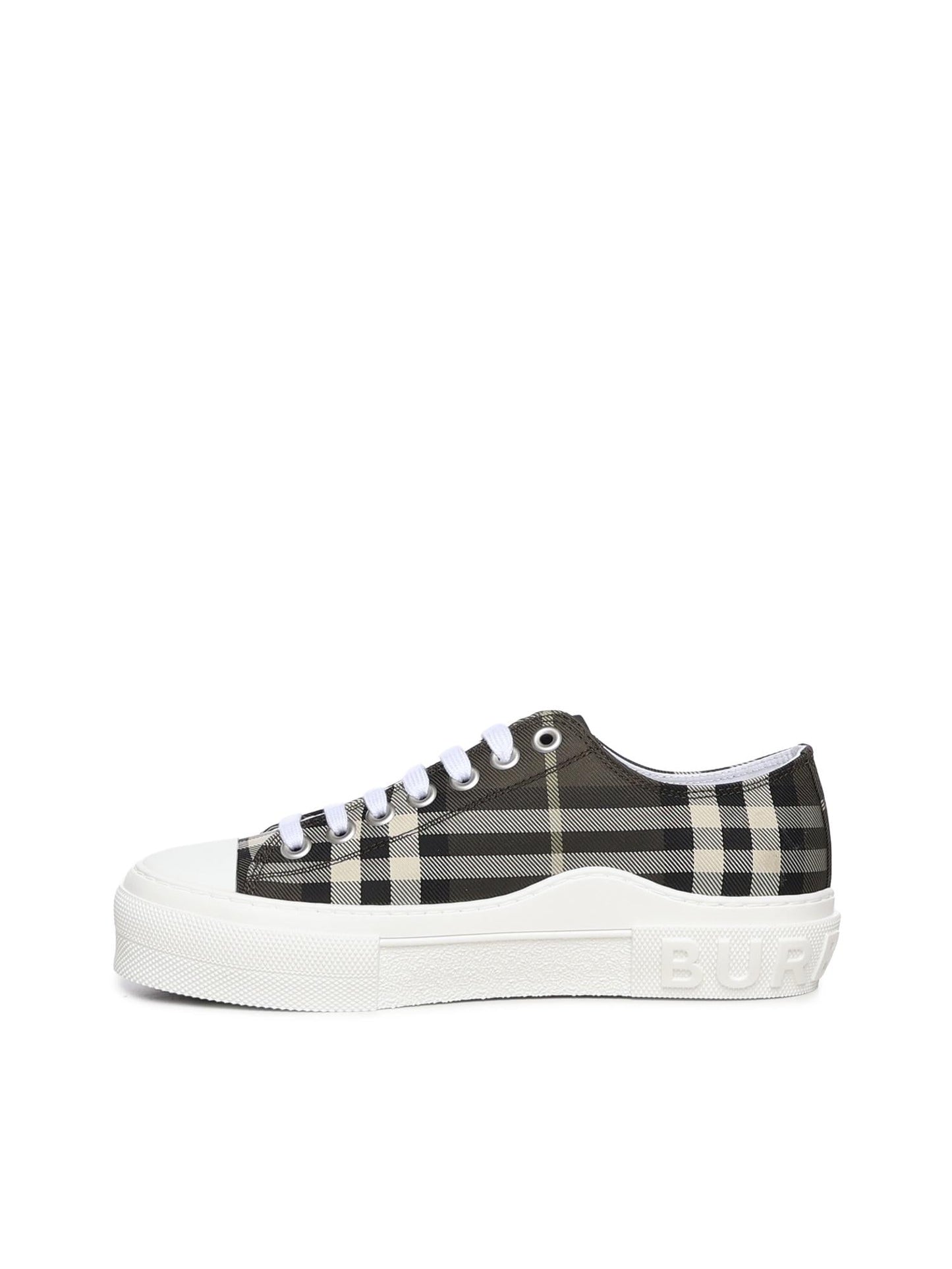 Sneaker in misto nylon Check