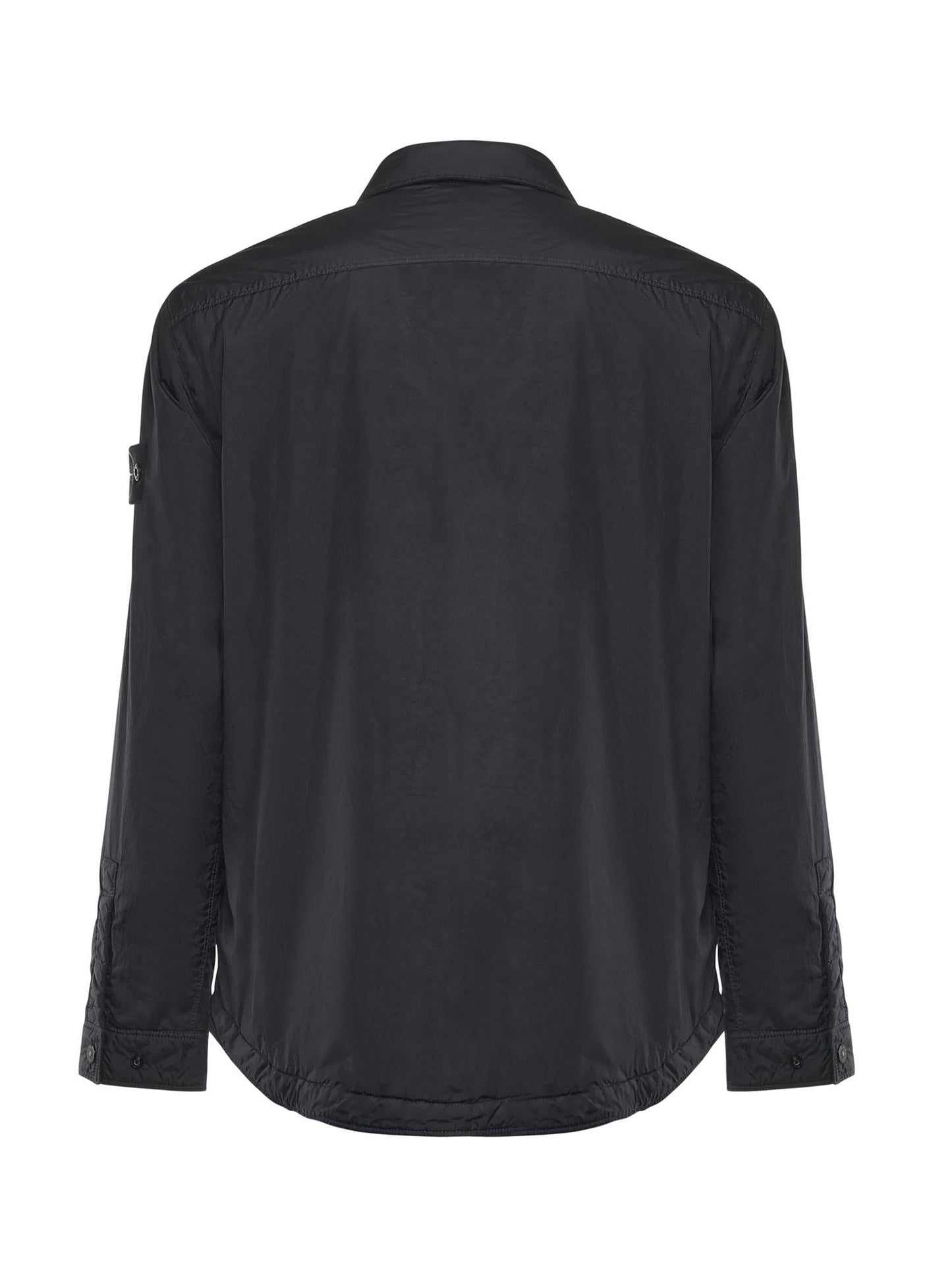 Overshirt in nylon con logo
