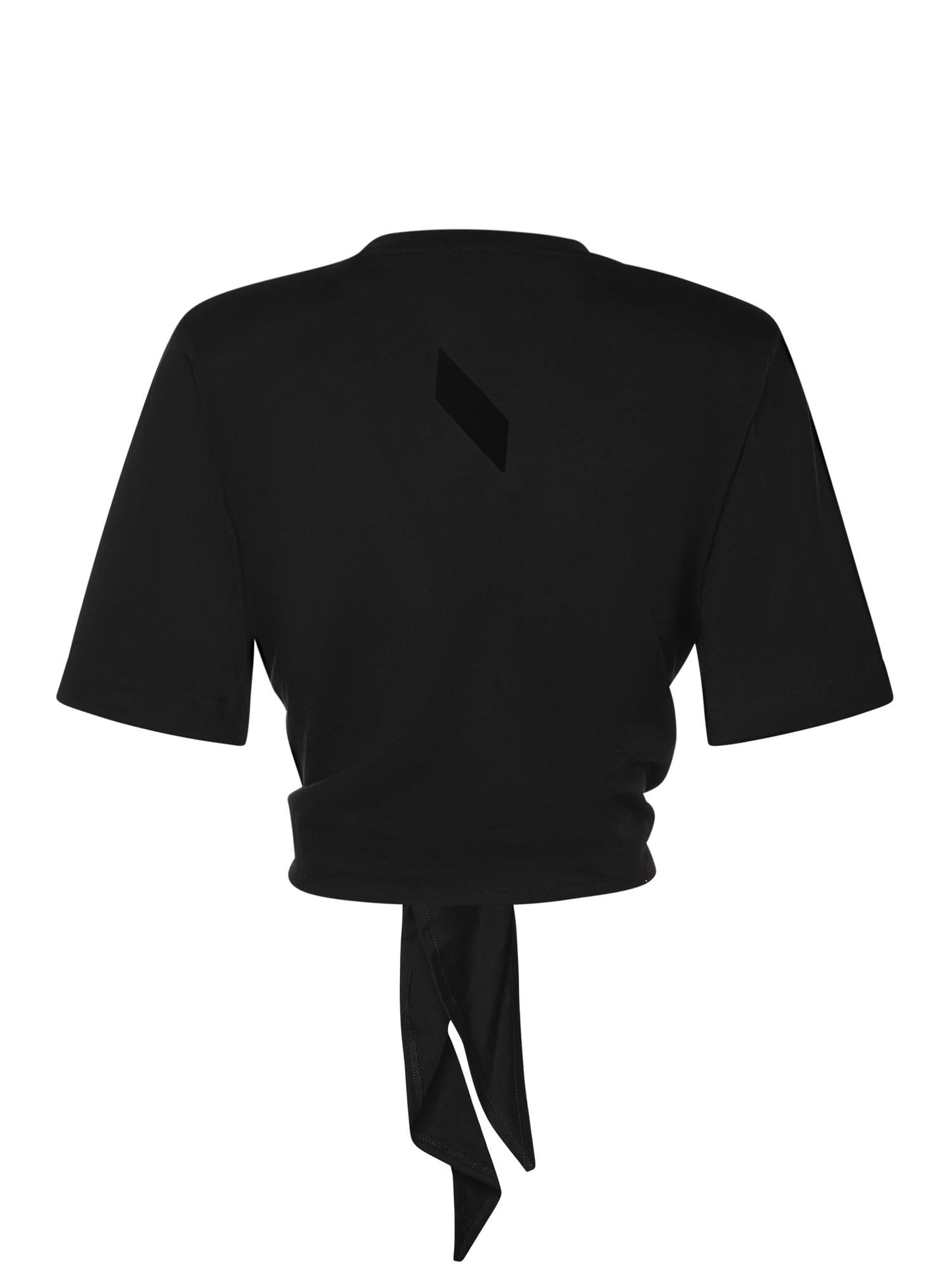 T-shirt cropped in cotone