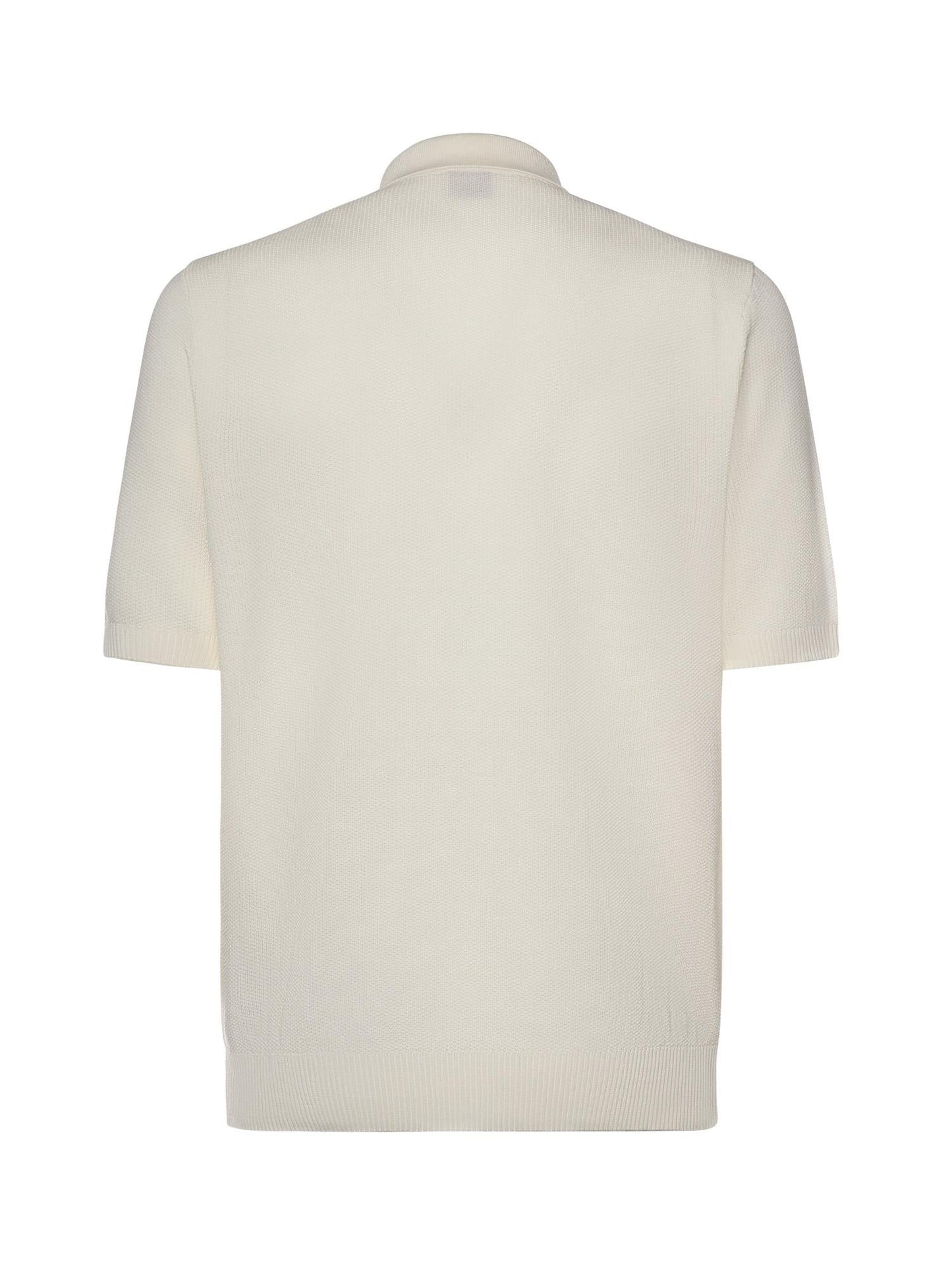 Polo con zip in cotone
