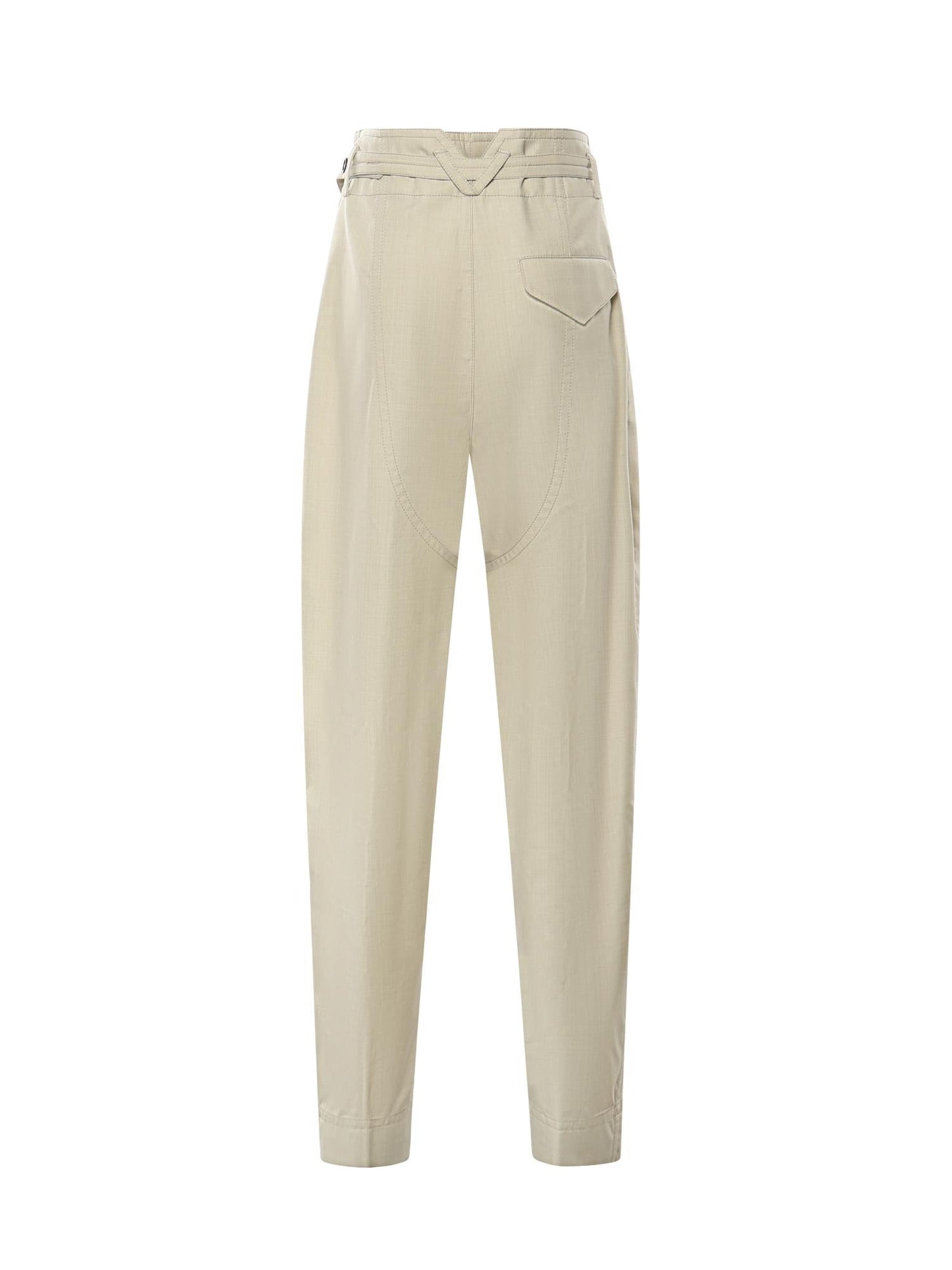 Pantaloni in cotone e lana leggera
