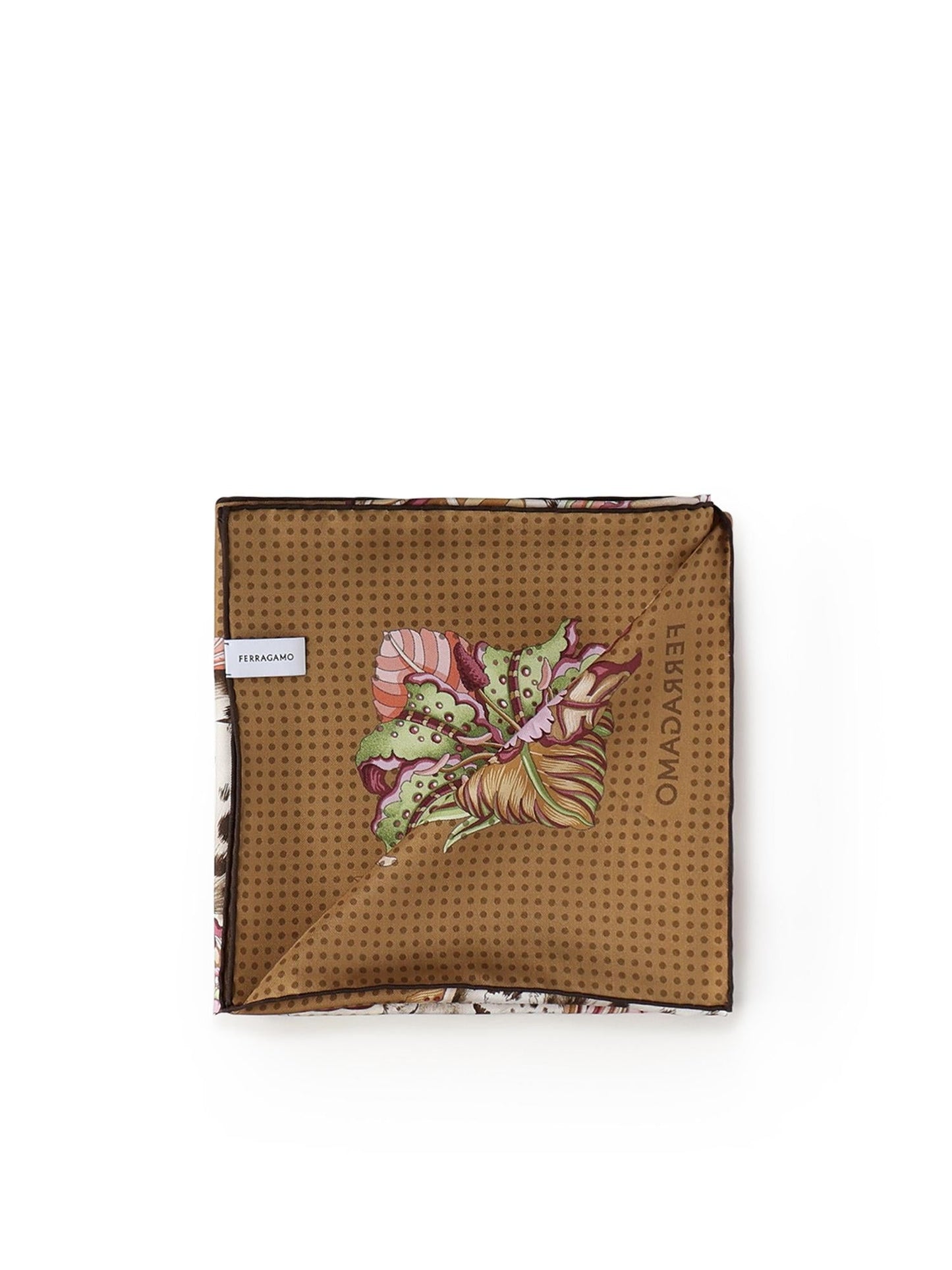 Foulard in seta con stampa
