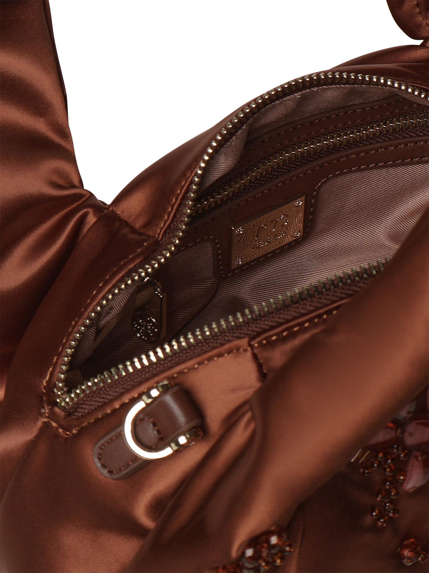 Mini bag con applicazioni floreali