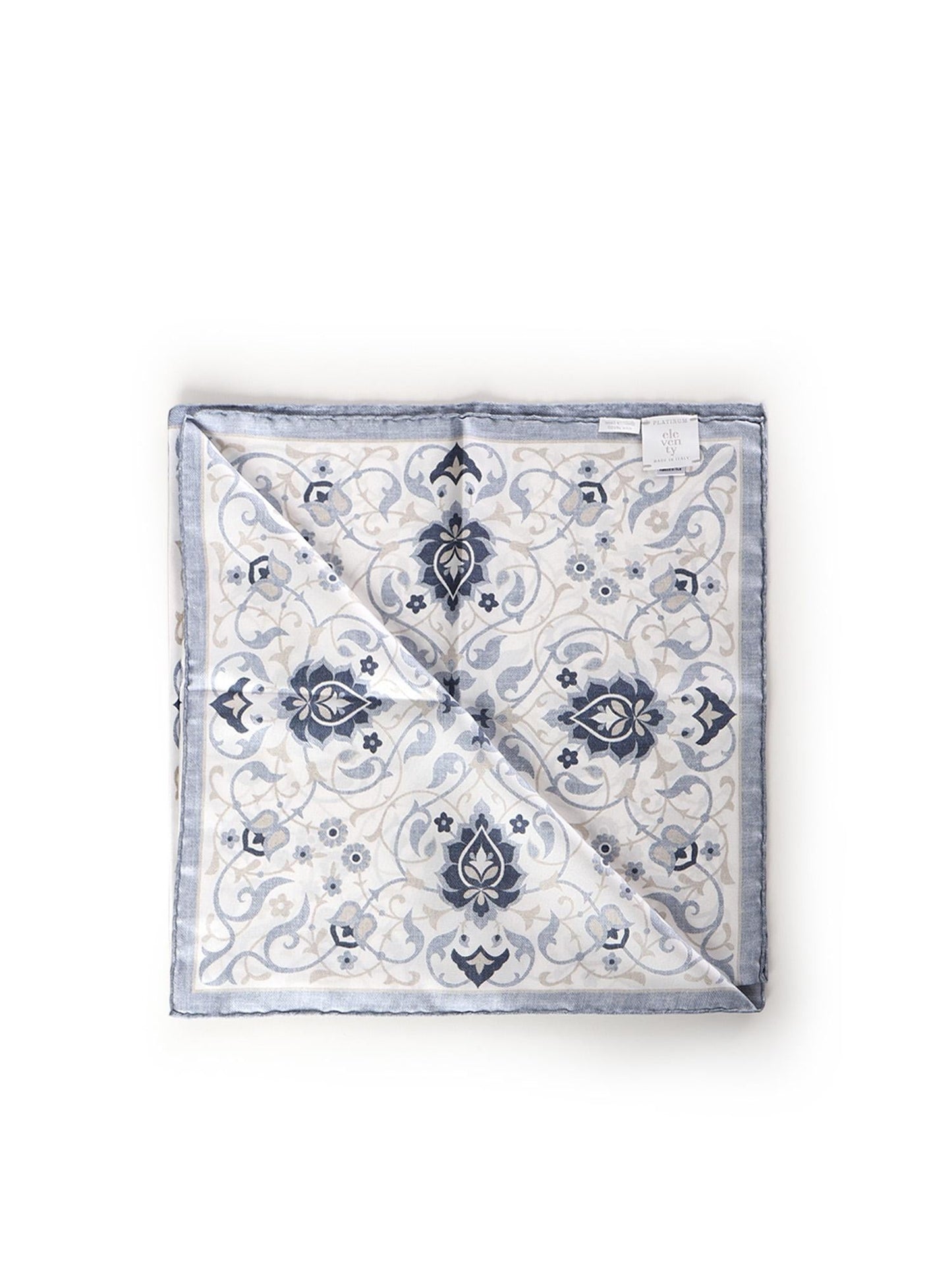 Foulard con stampa in seta