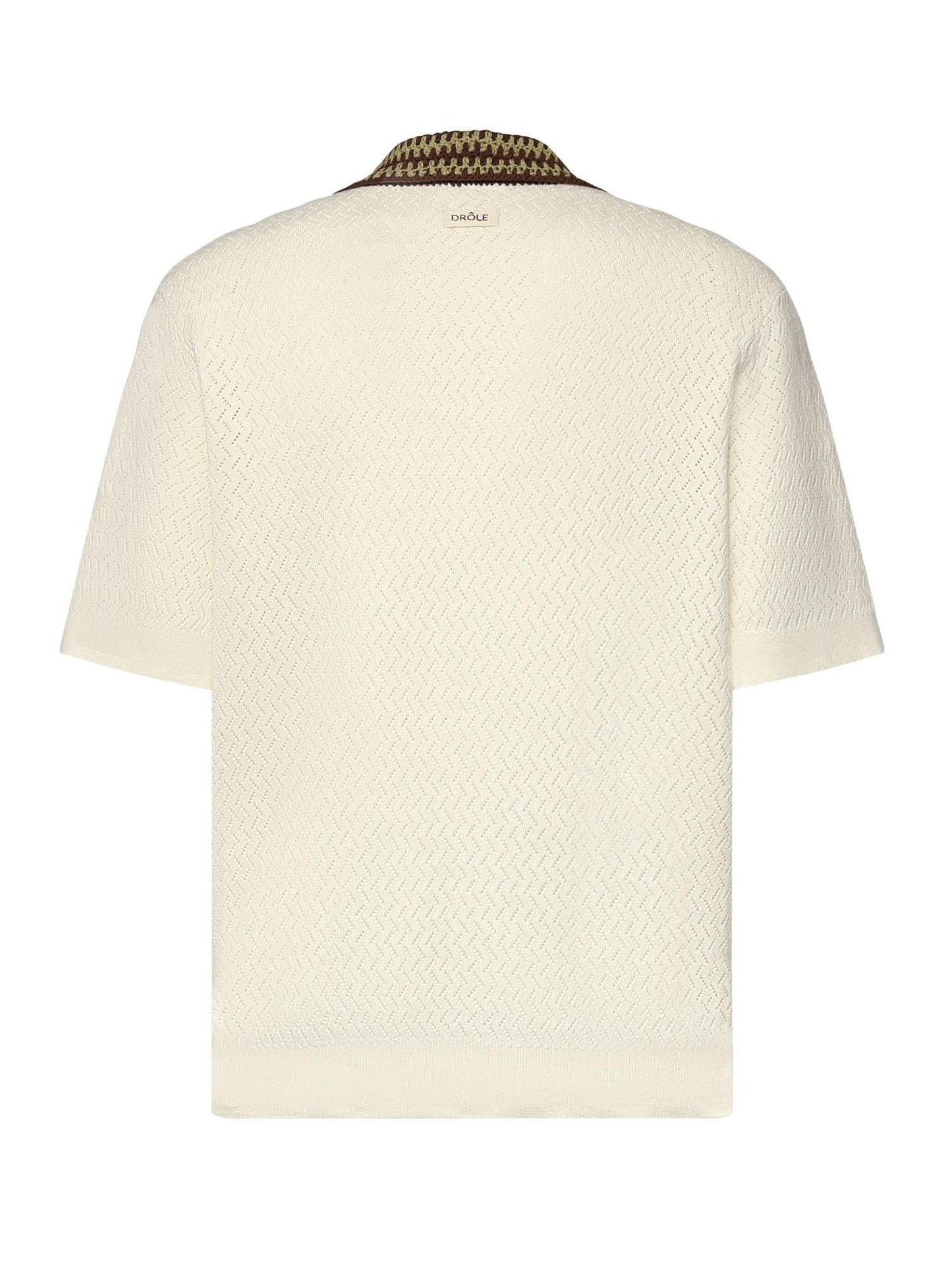 Polo in maglia traforata