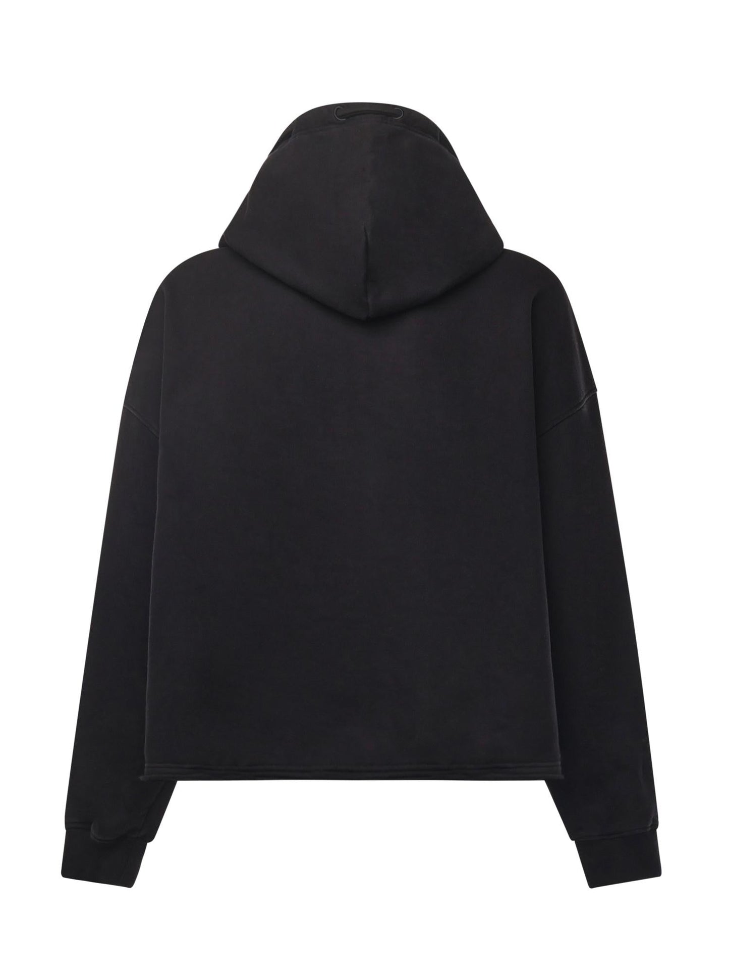 Felpa con zip in cotone