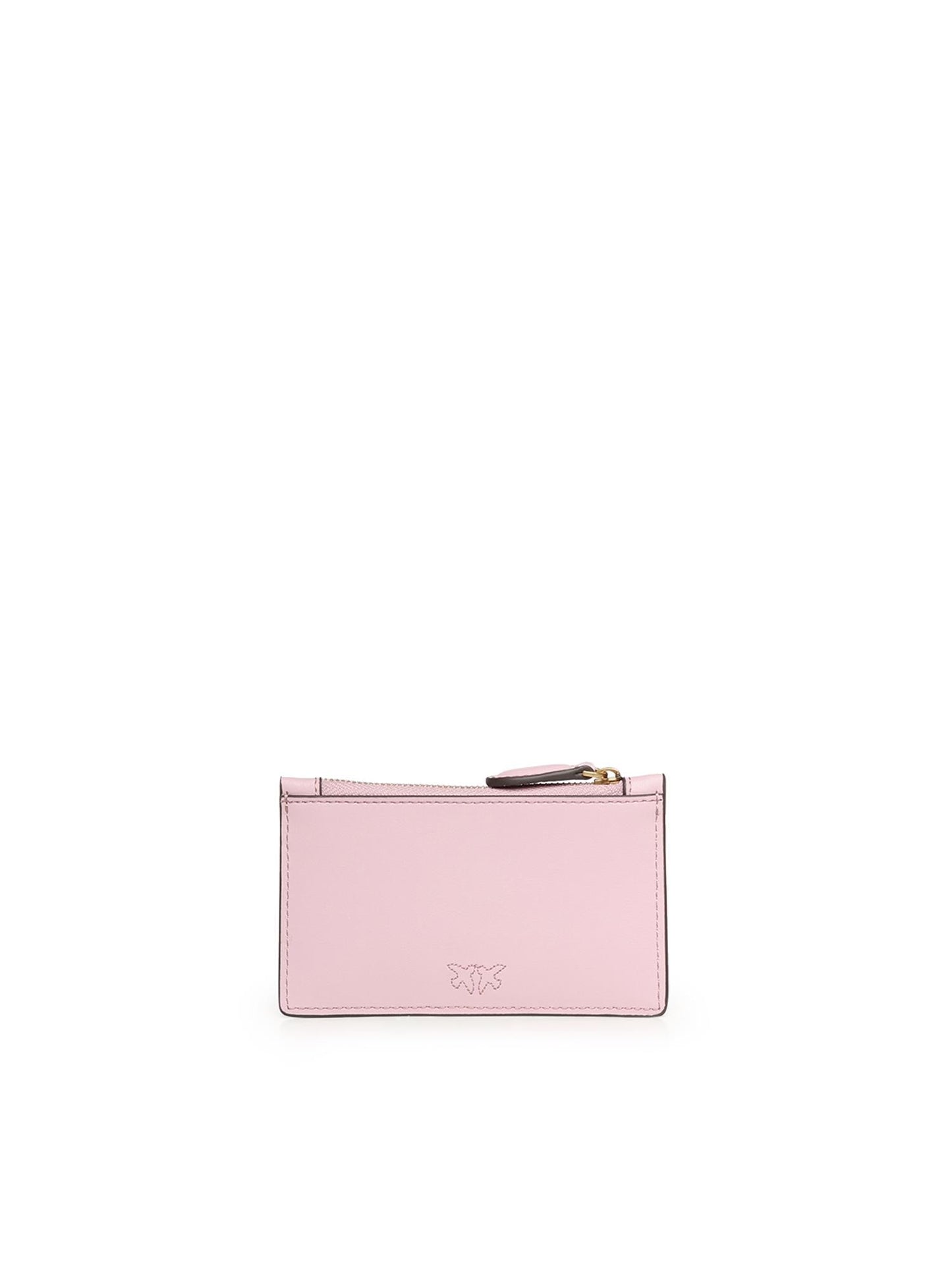 Porta carte con zip in pelle