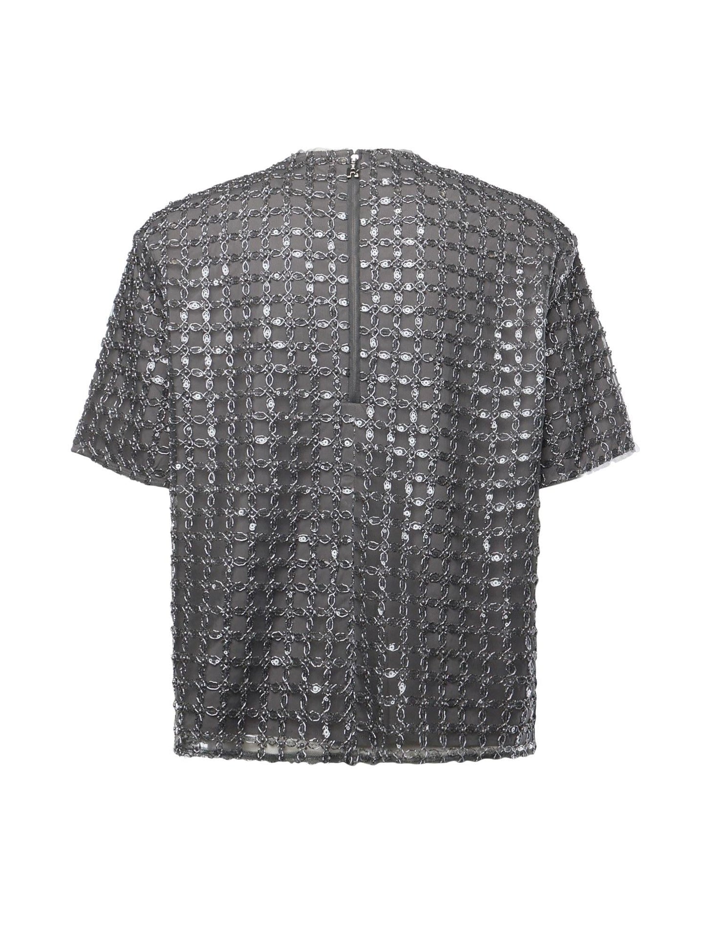 T-shirt con perline