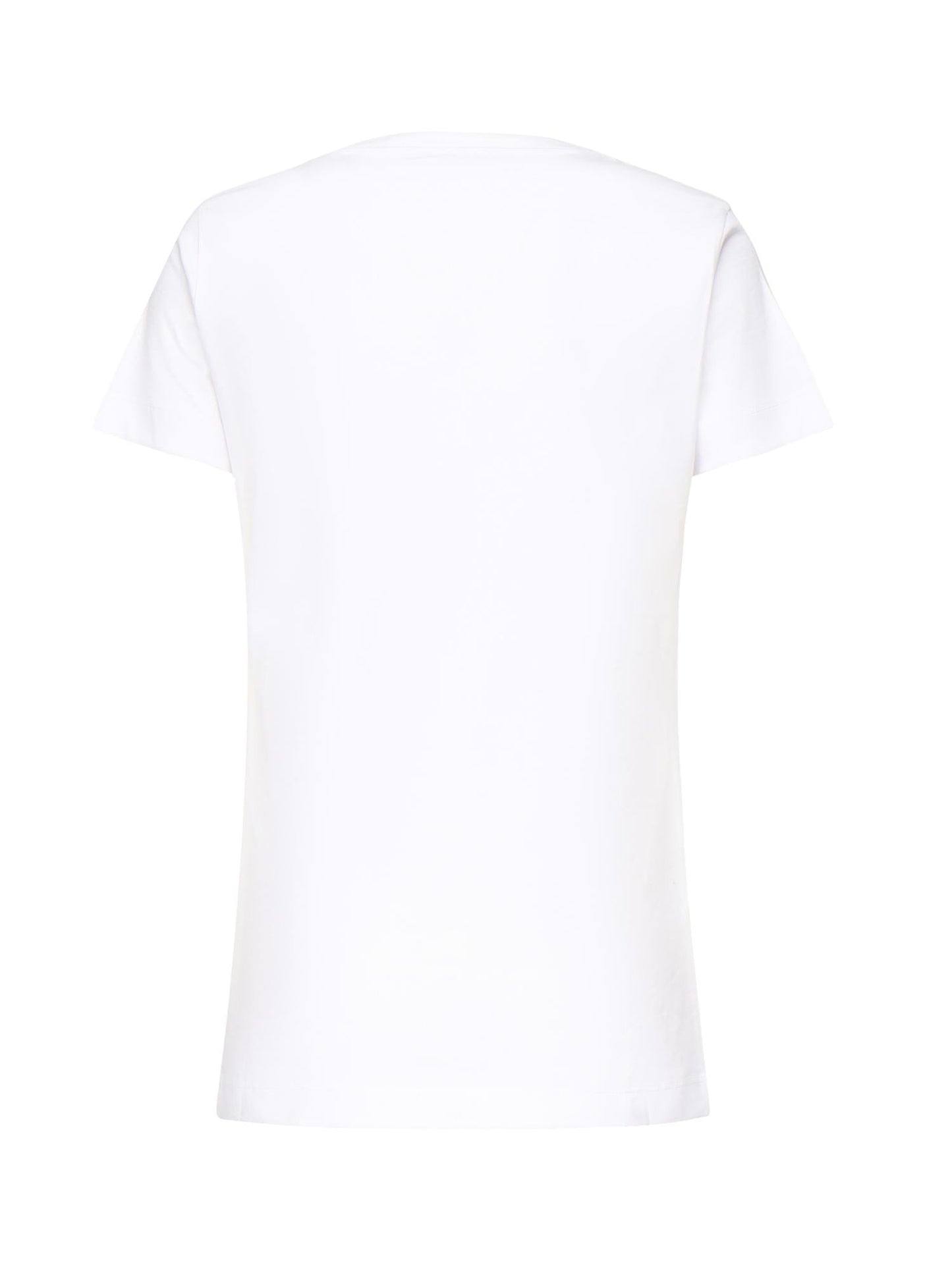 T-shirt con ricamo logo lettering