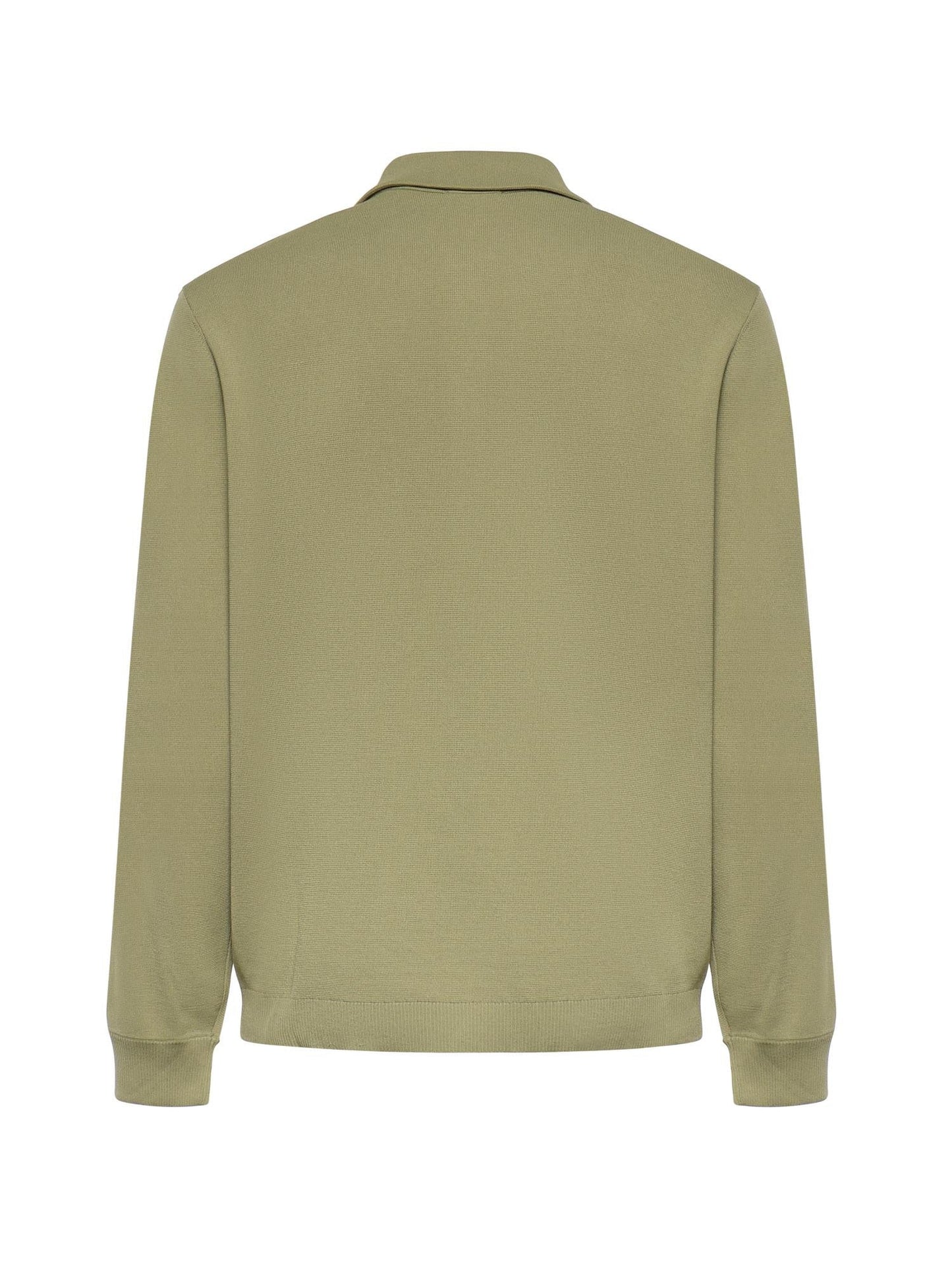 Overshirt in maglia di viscosa con logo